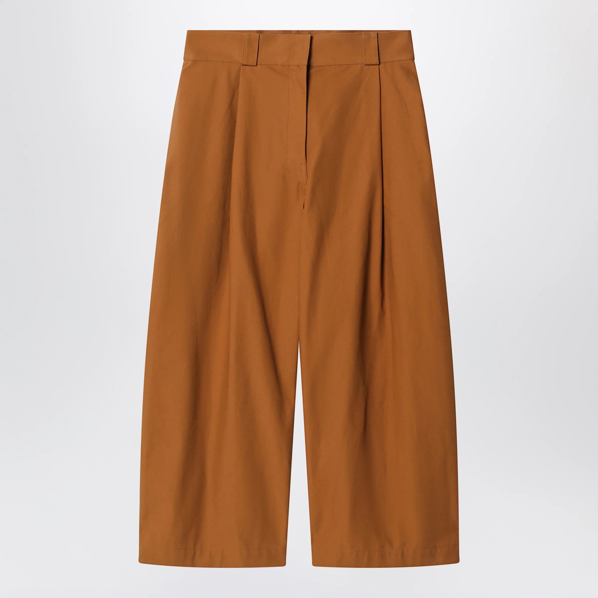 Balenciaga Camel-colored cotton trousers