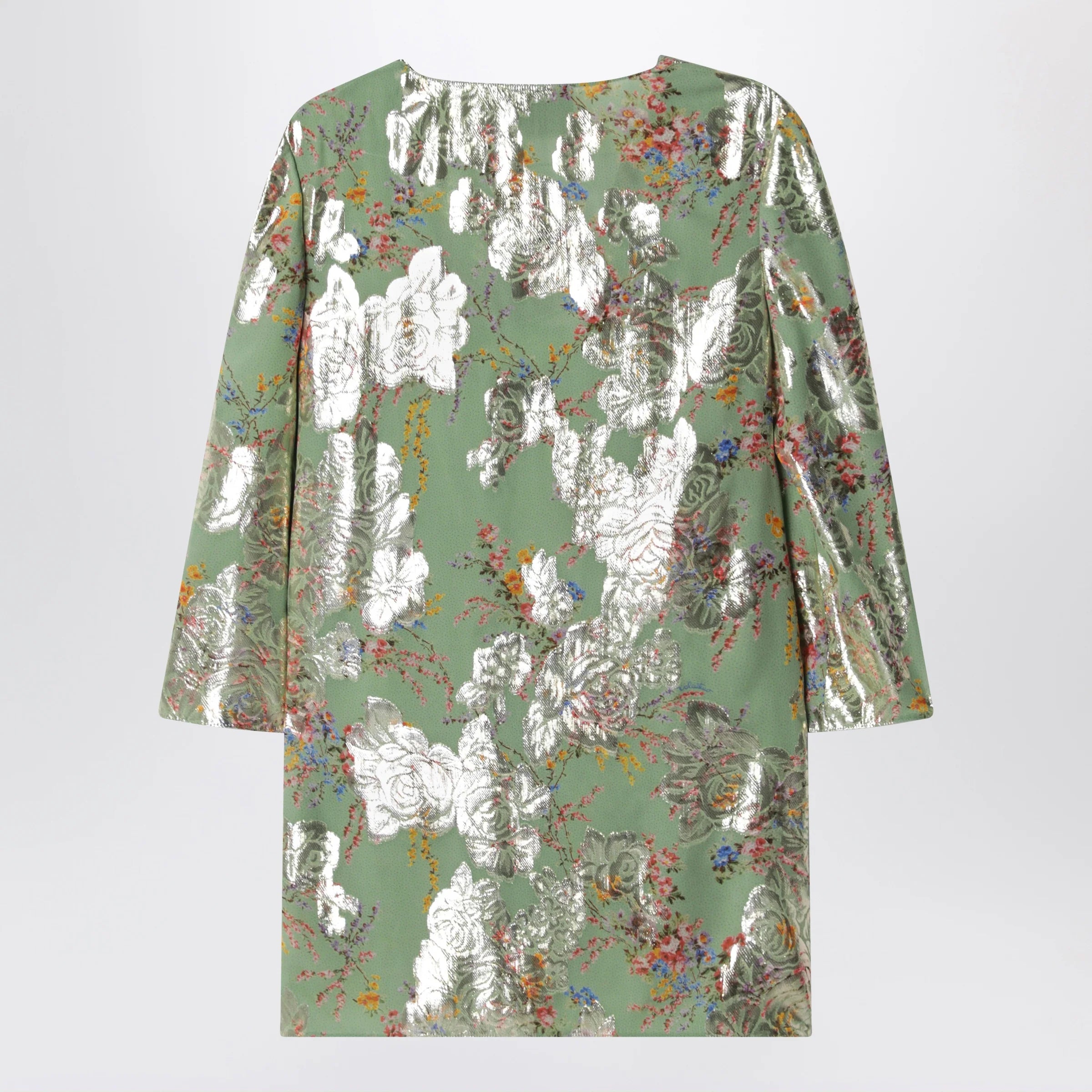 Valentino Green printed lurex shirt