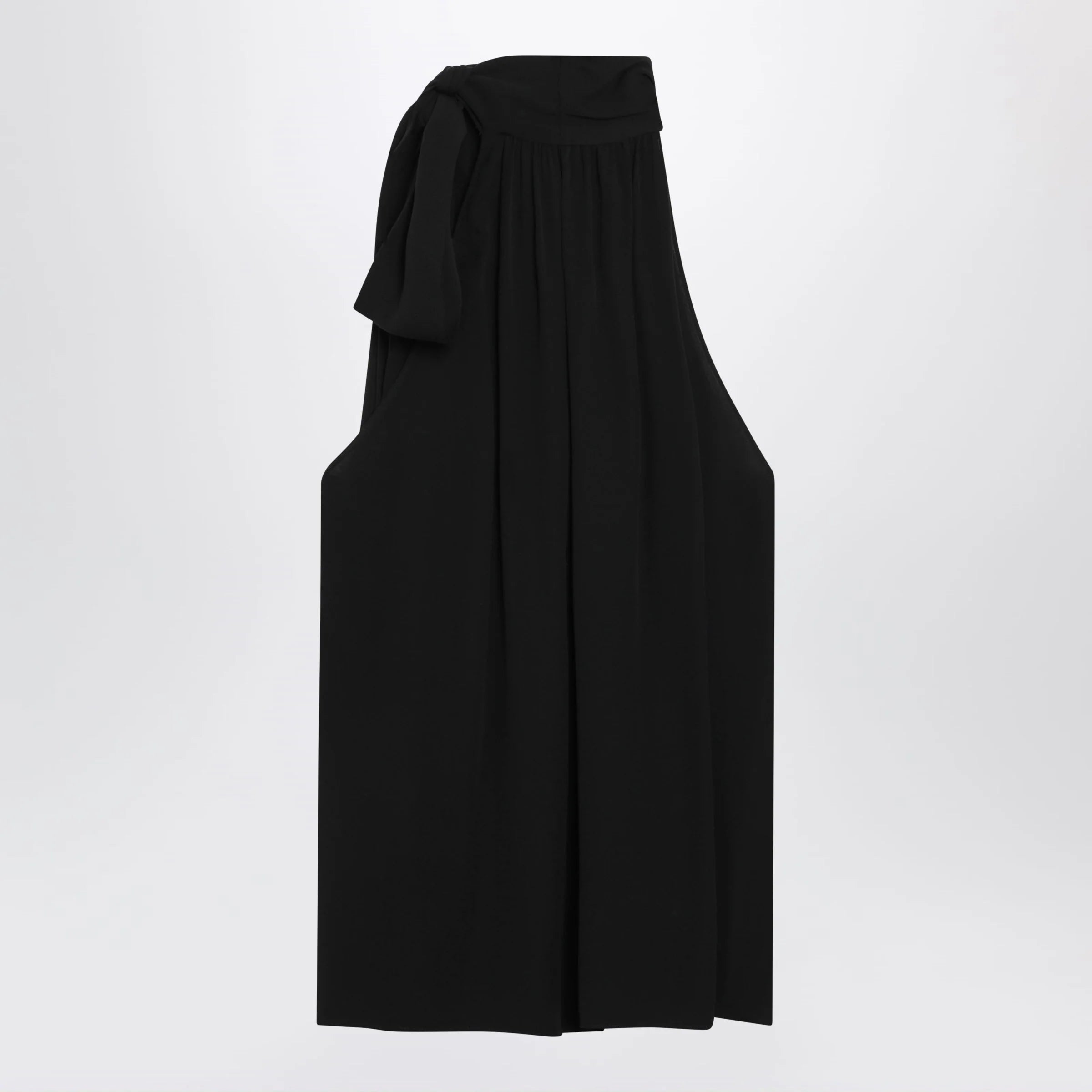 Valentino Black silk top with neck bow