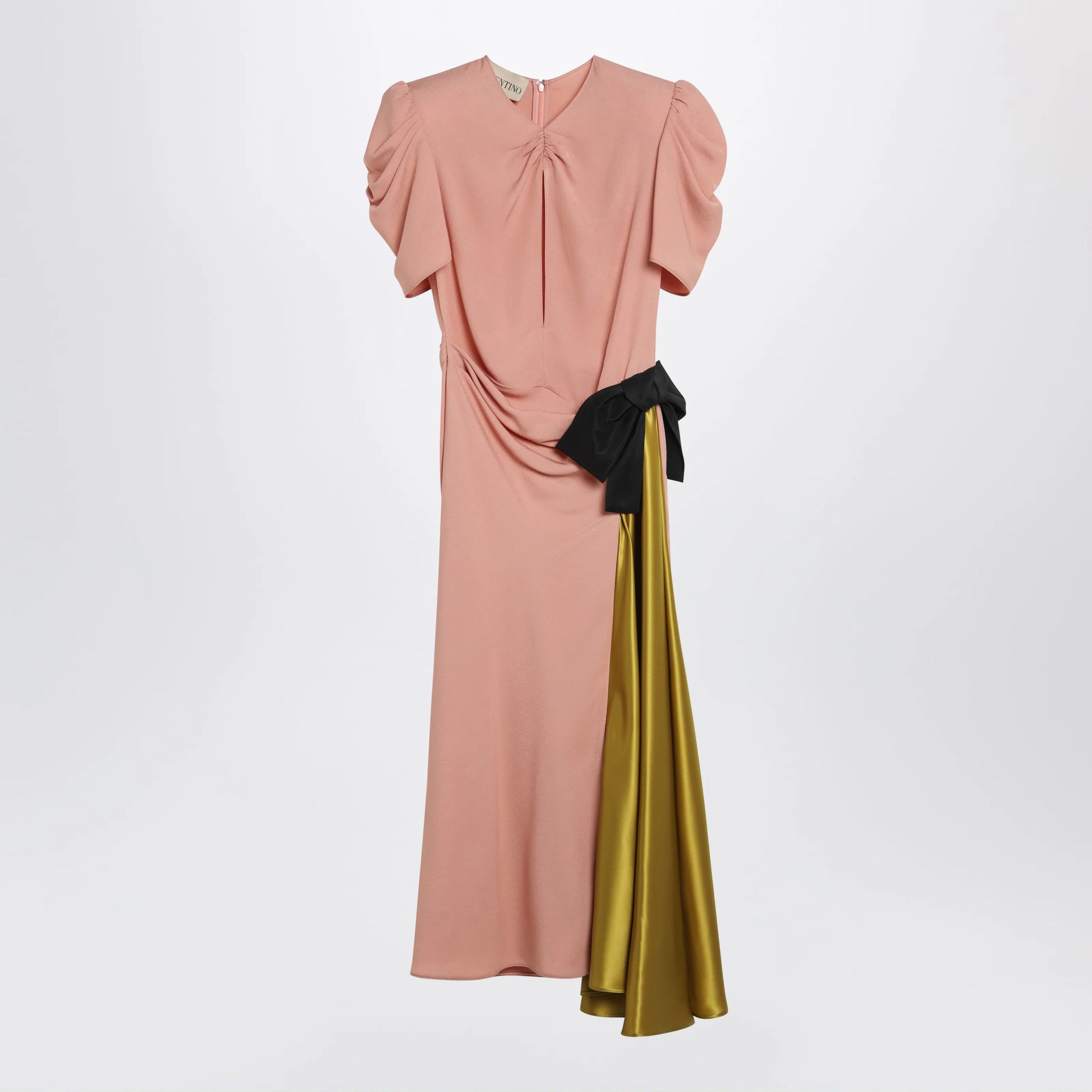 Valentino Pink midi dress with maxi bow