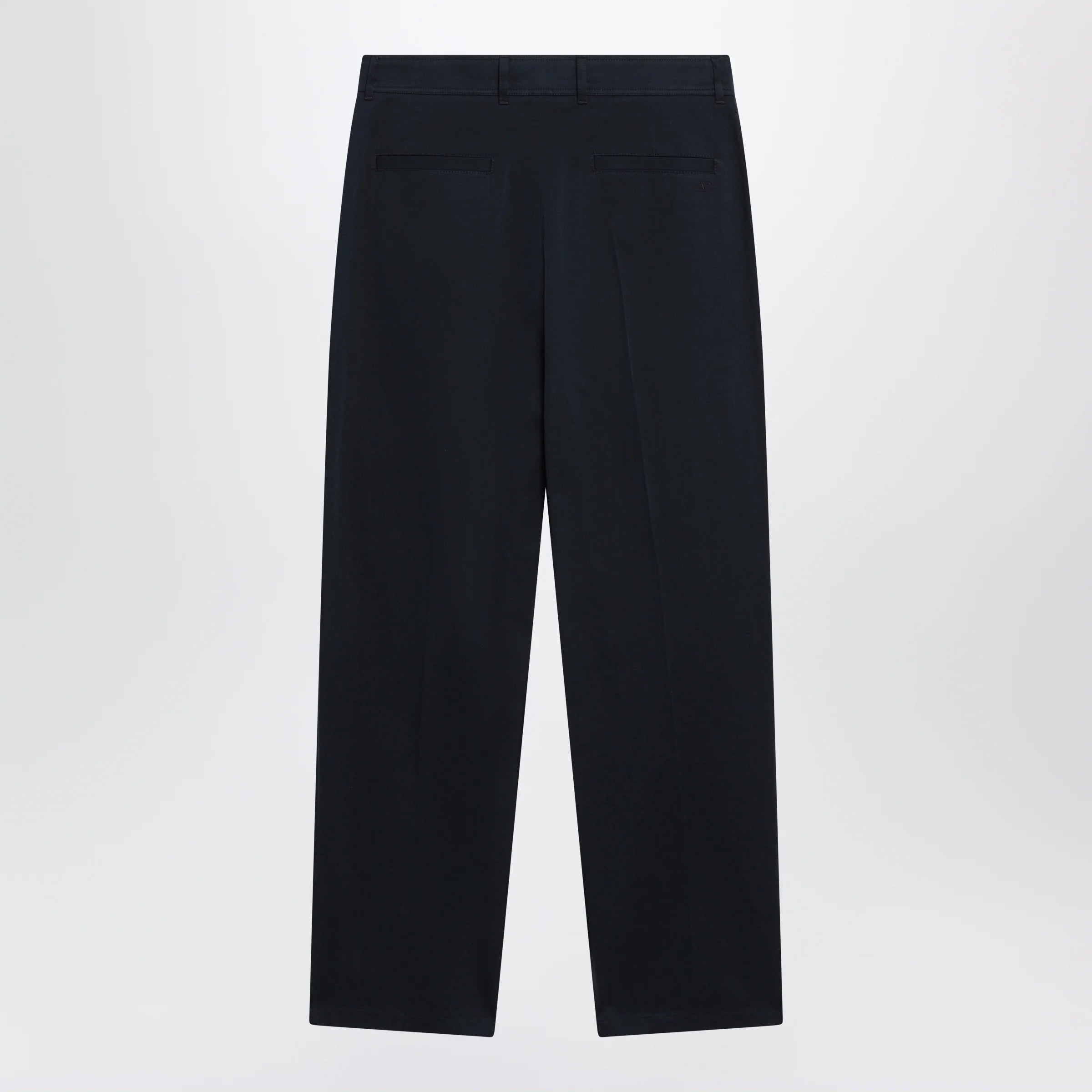 Valentino Navy blue cotton trousers