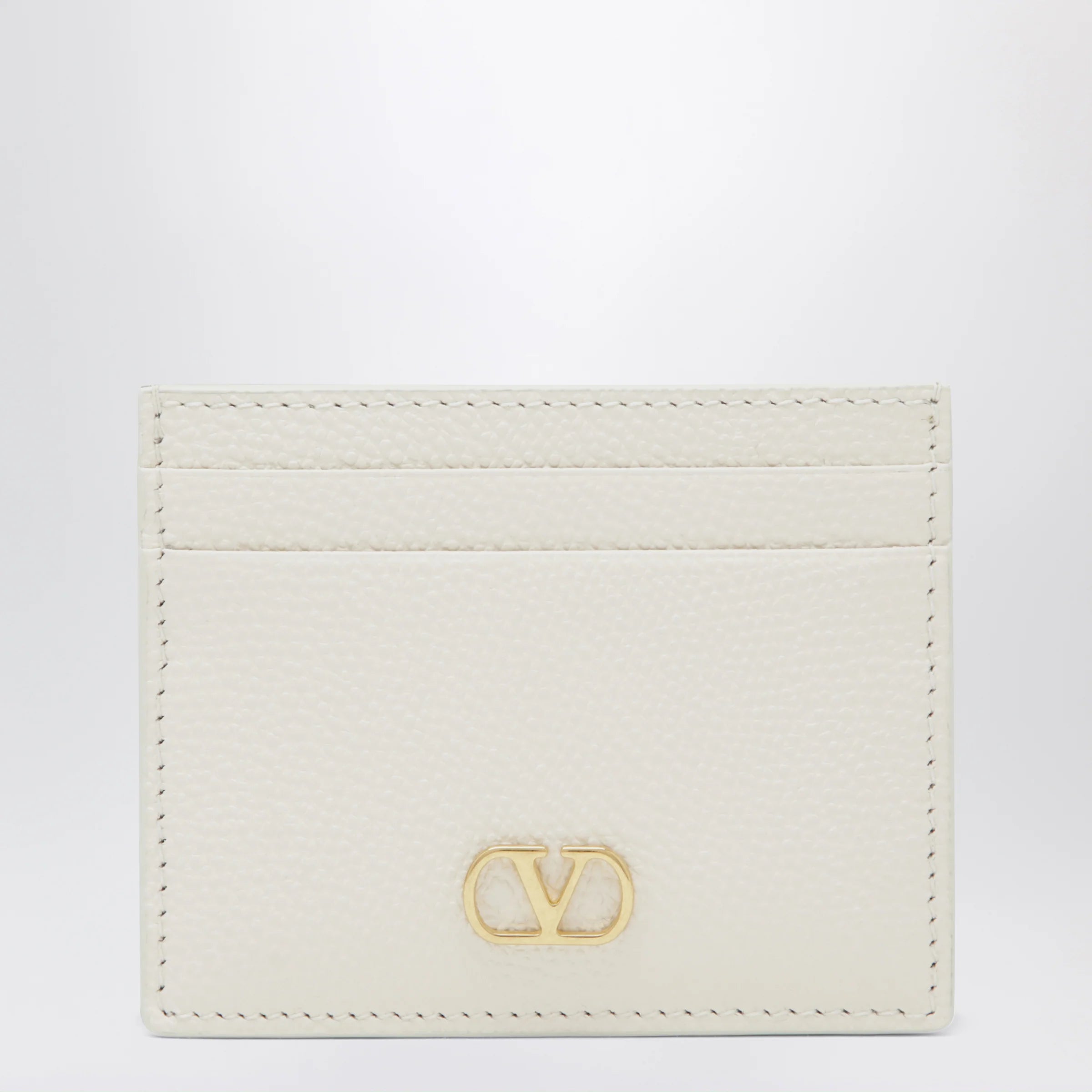 Valentino Garavani Vlogo Signature ivory cardholder