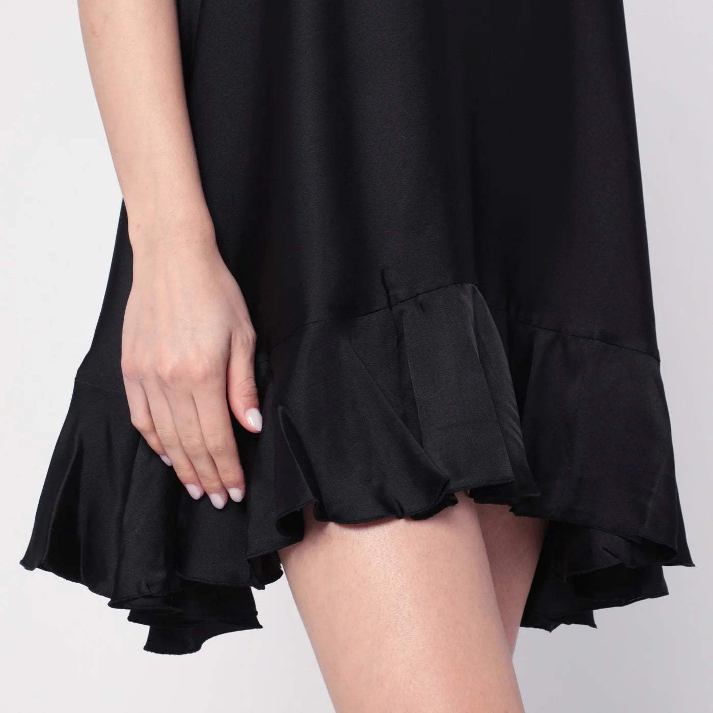 ANINE BING Black Lilith dress in silk blend