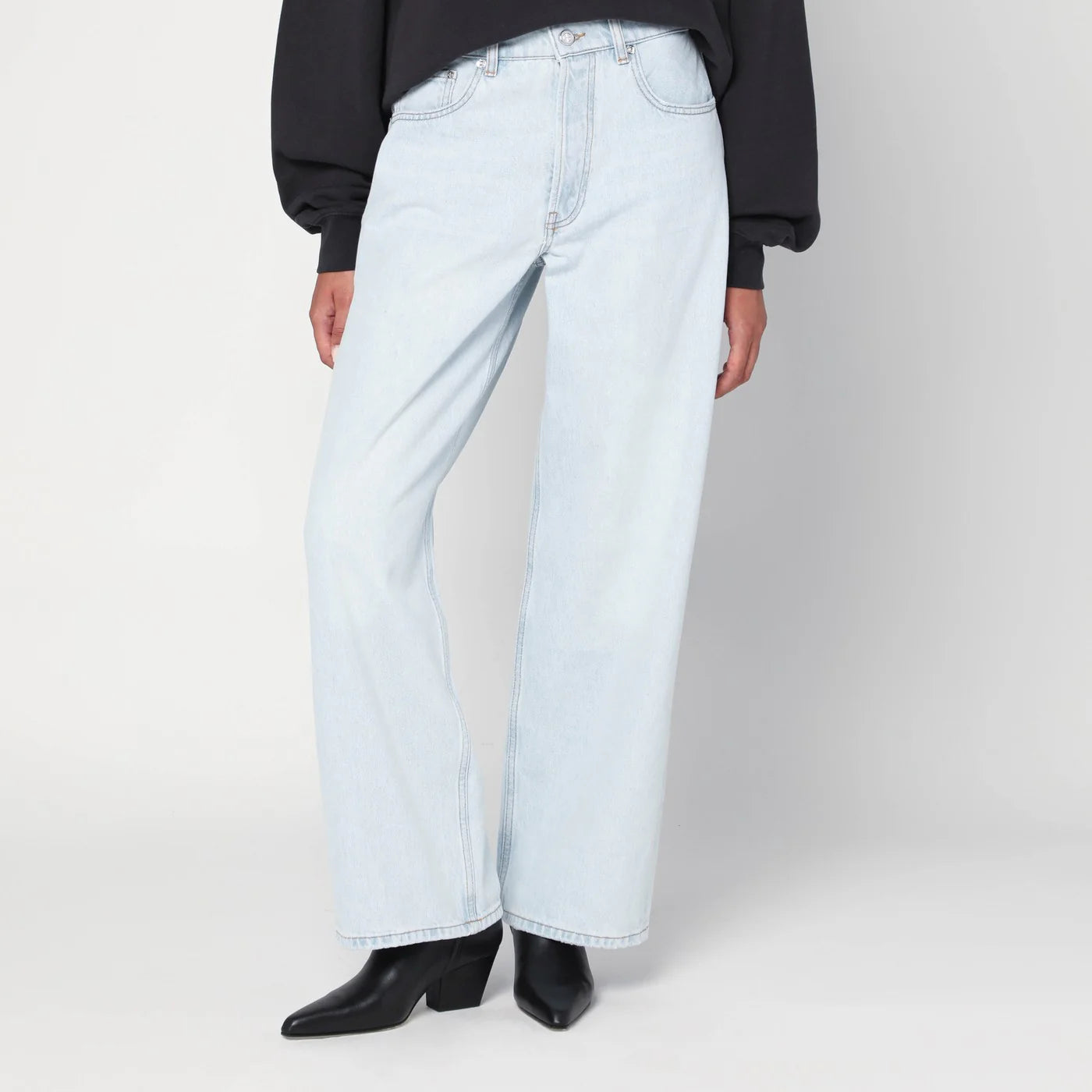 ANINE BING Light blue jeans in organic denim