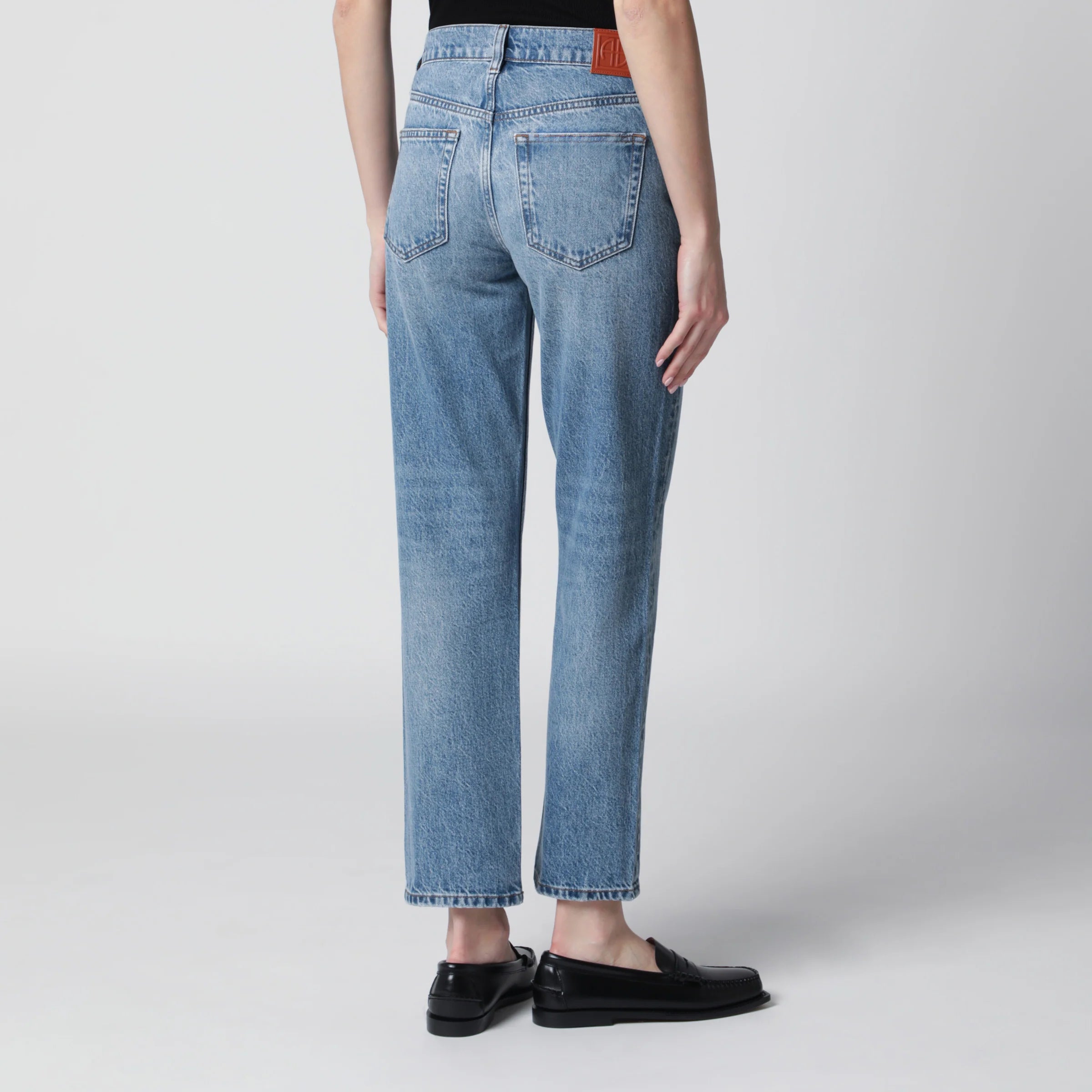 ANINE BING Jane jeans light blue washed effect