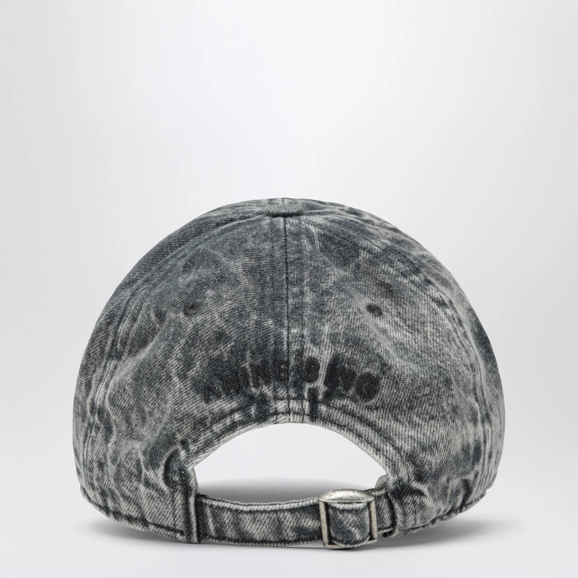 ANINE BING Jeremy baseball cap in washed-effect grey