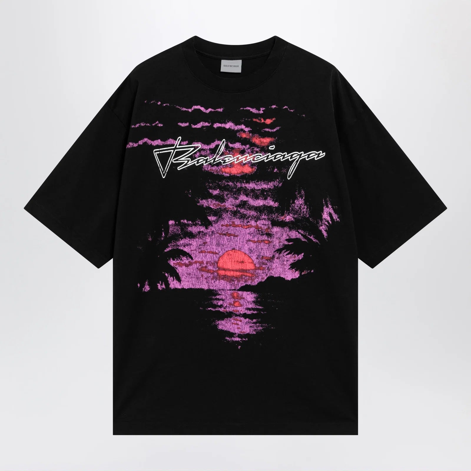 Balenciaga Dream T-shirt in black cotton jersey
