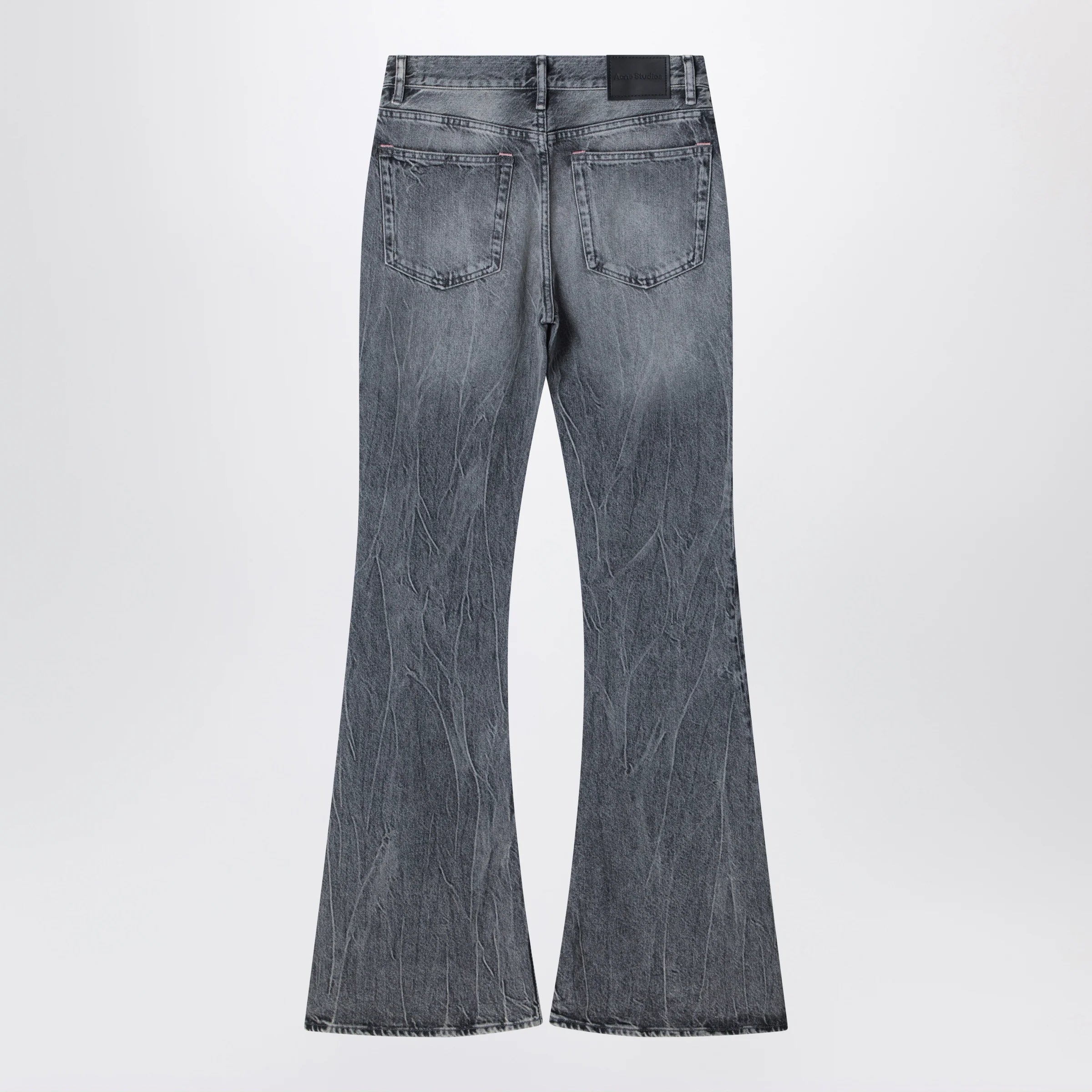 Acne Studios Black faded flared jeans