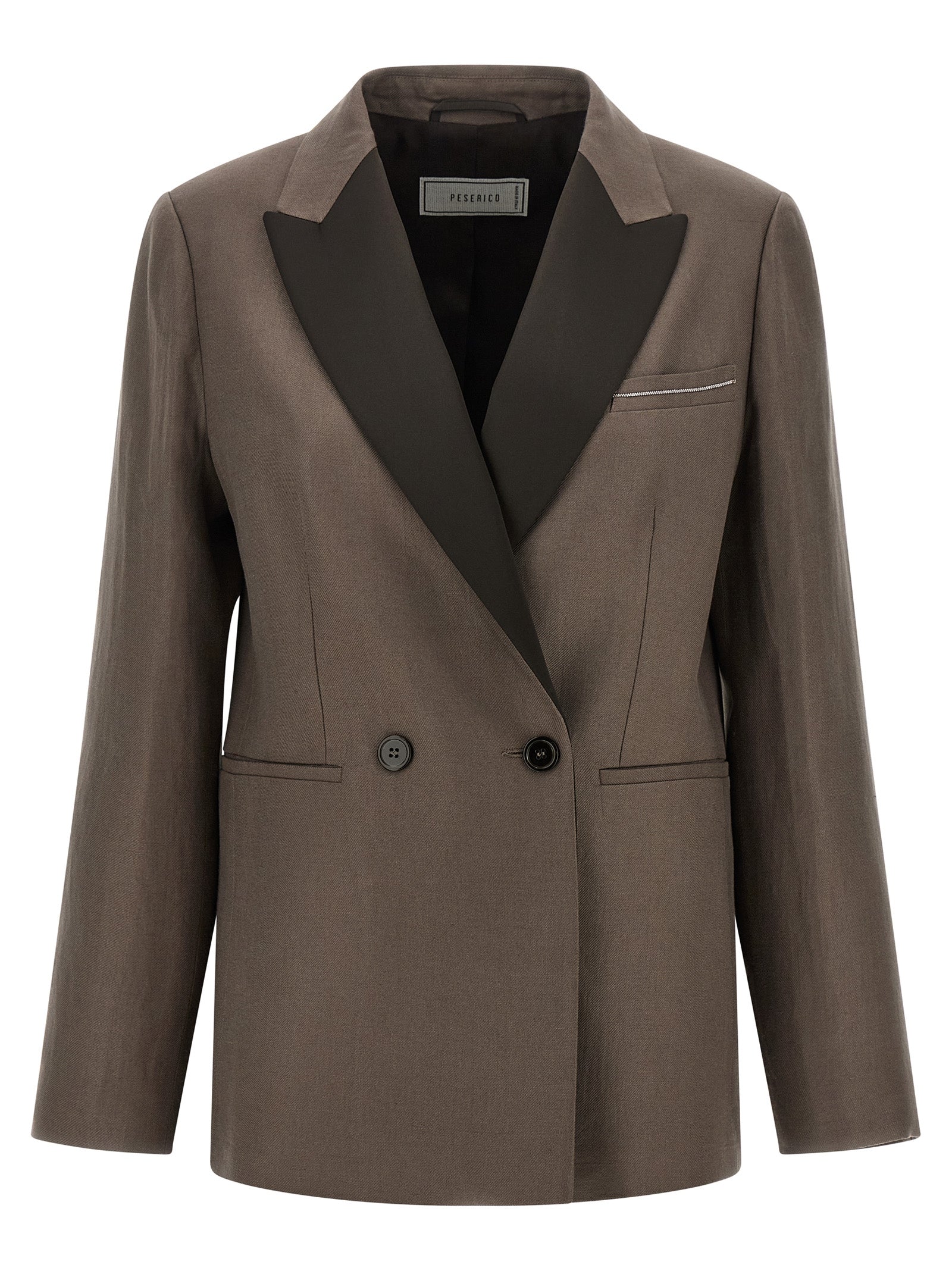 Peserico Satin Linen Blazer