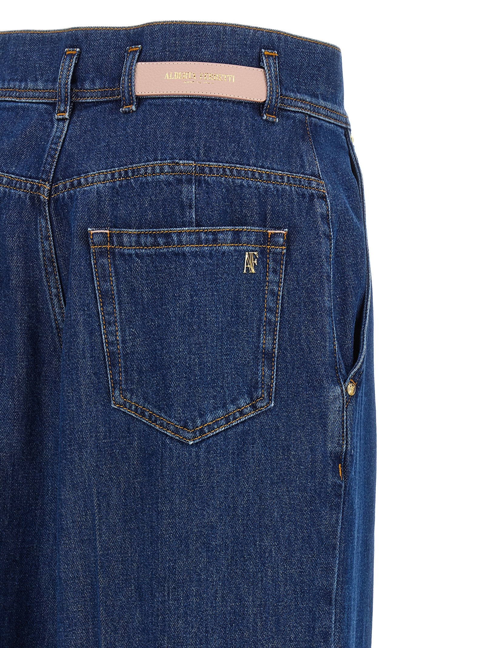 Alberta Ferretti Iriscut Jeans