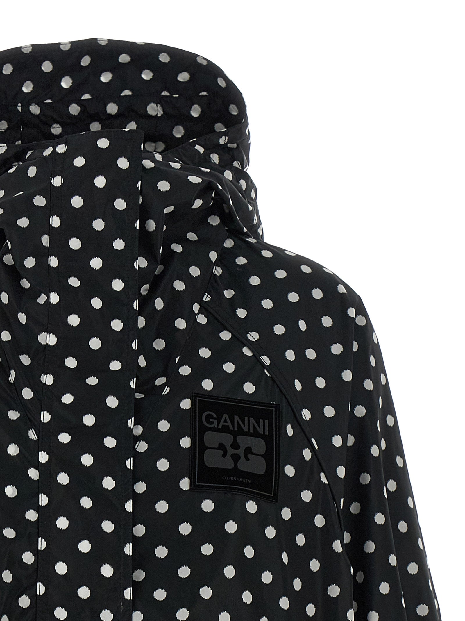 Ganni Polka Dot Anorak