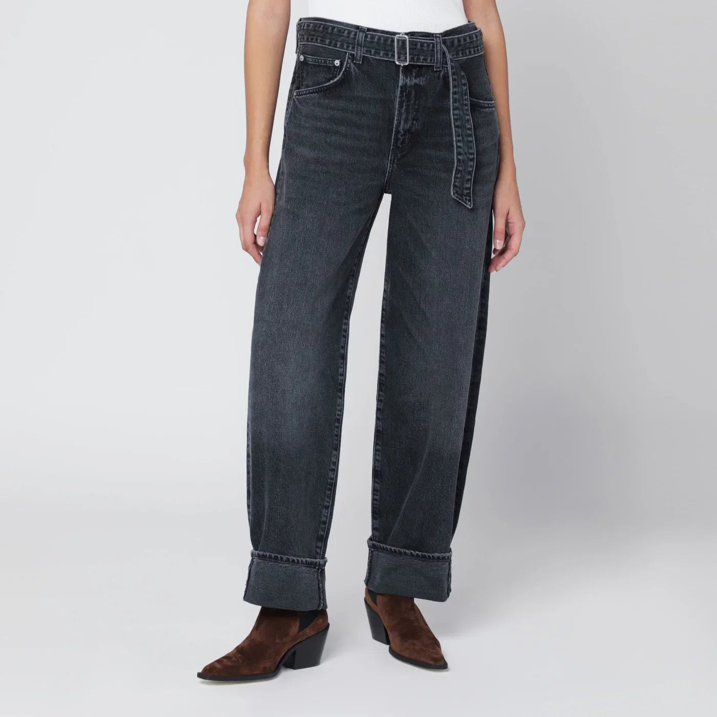 AGOLDE Jeans Cuffer Taper grey washed effect