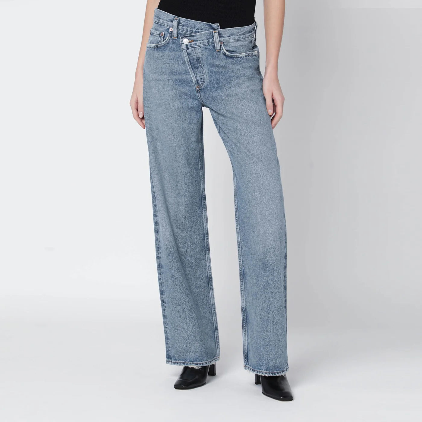 AGOLDE Arc Criss Cross jeans in Conclusion wash