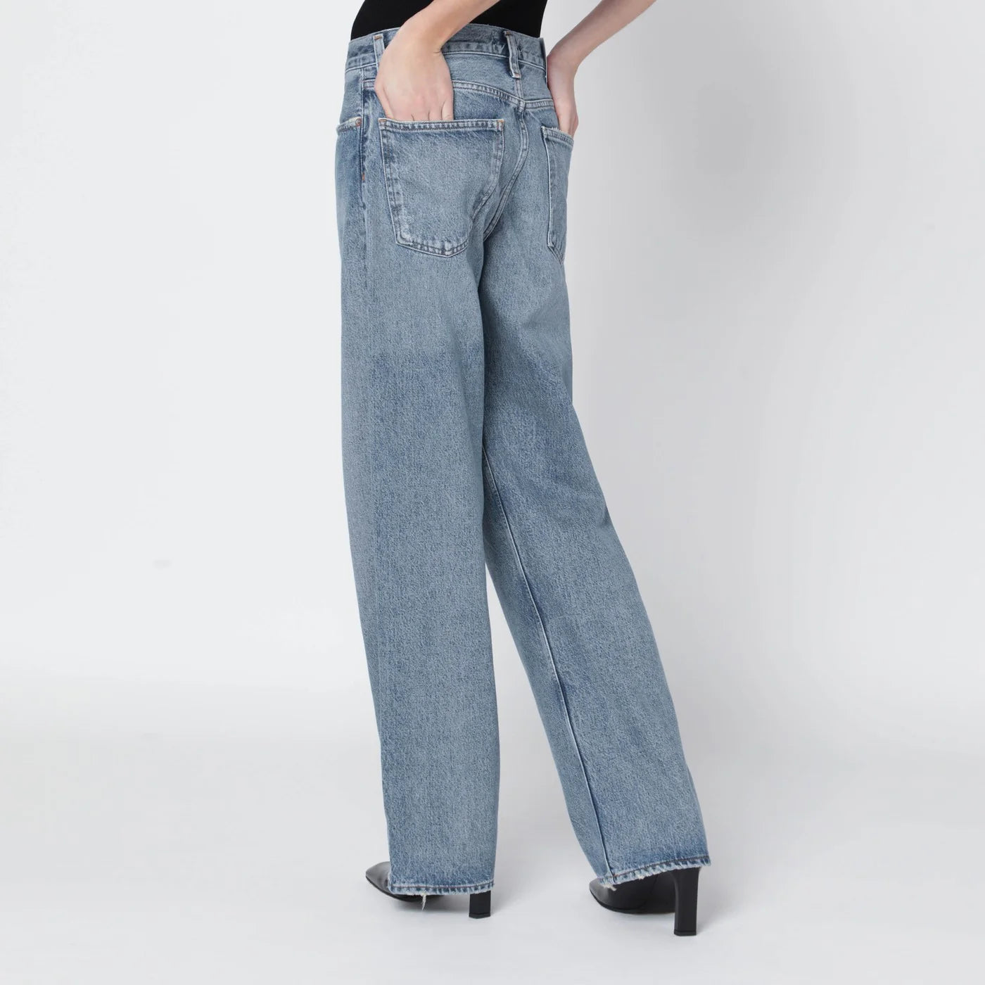 AGOLDE Arc Criss Cross jeans in Conclusion wash