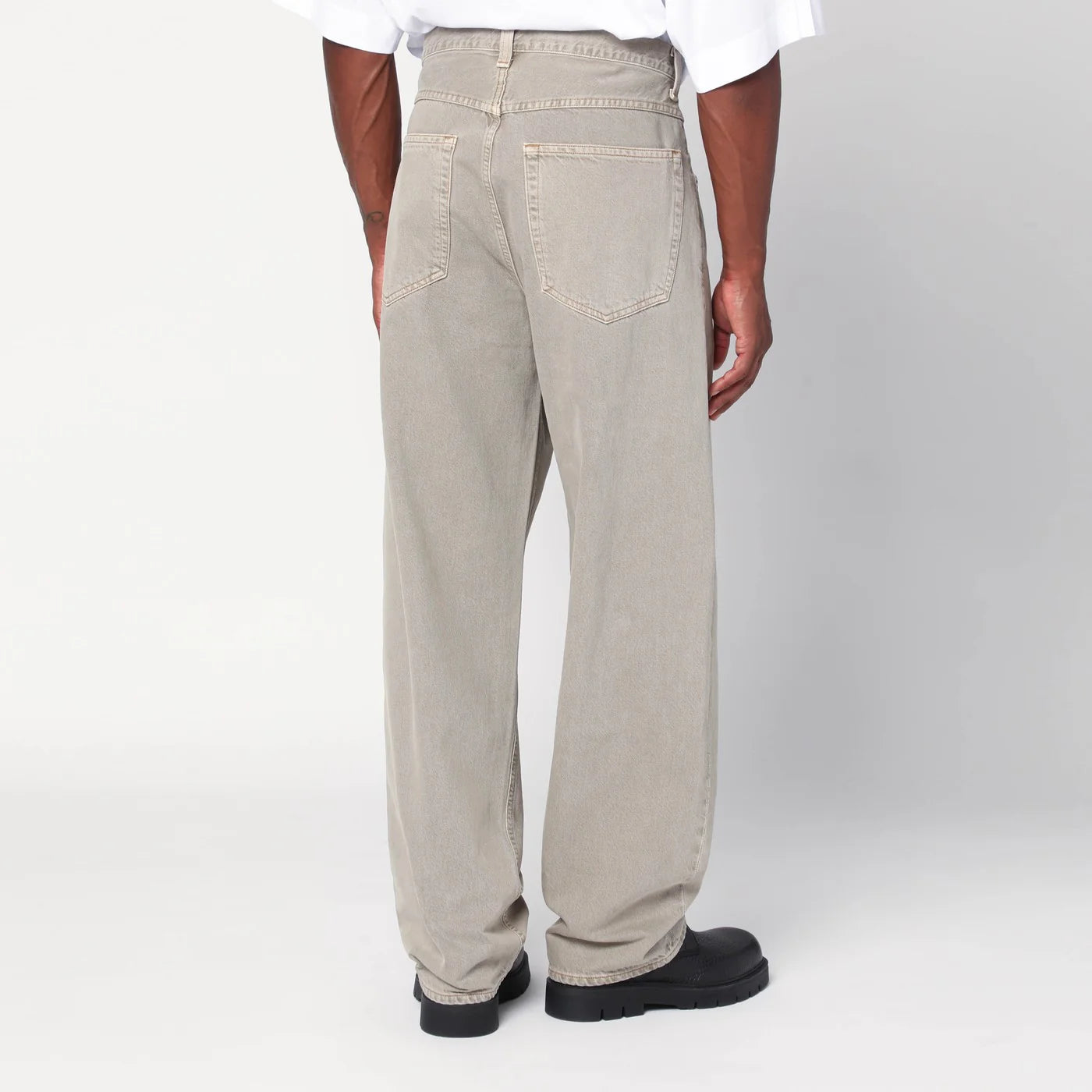 AGOLDE Beige jeans in regenerated denim