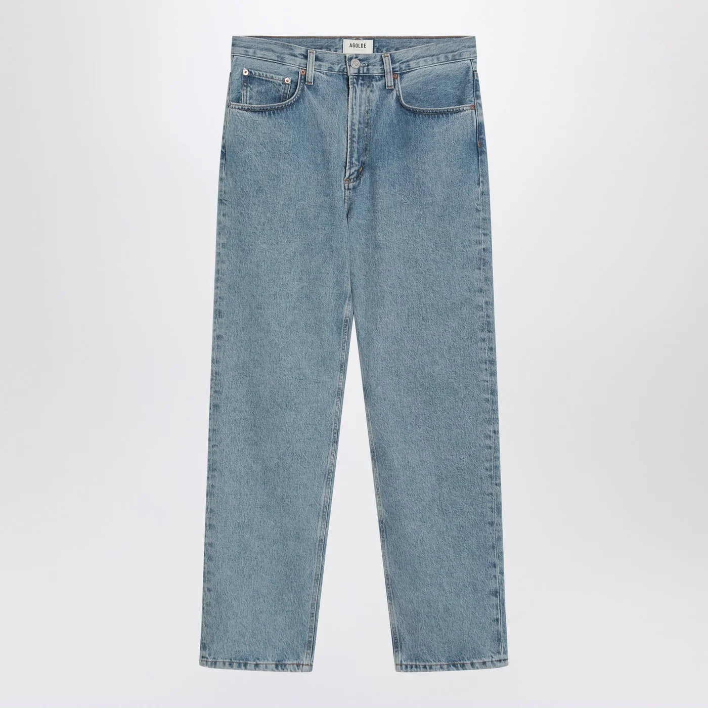 AGOLDE Light blue jeans in regenerated denim