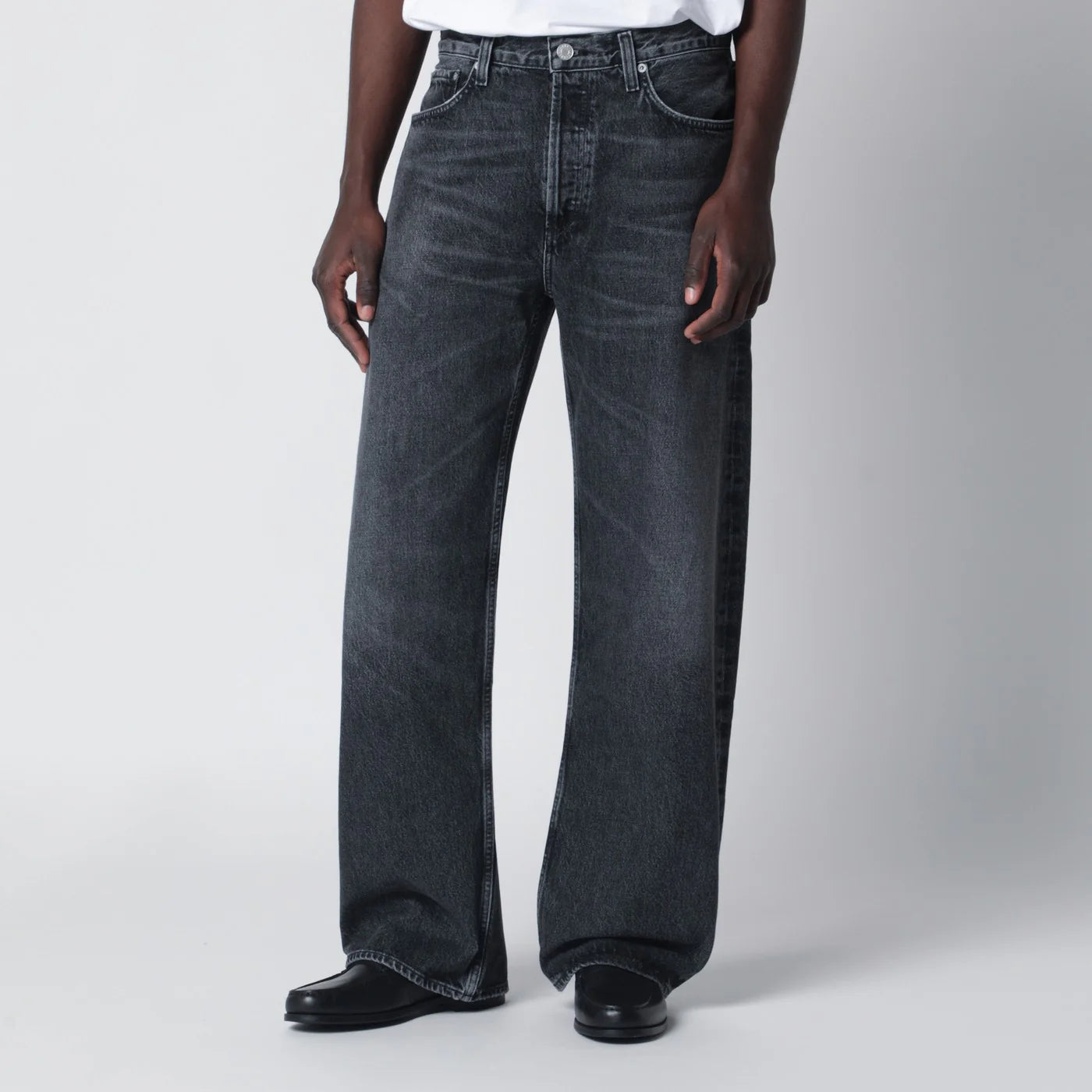 AGOLDE Dark washed black Afton jeans
