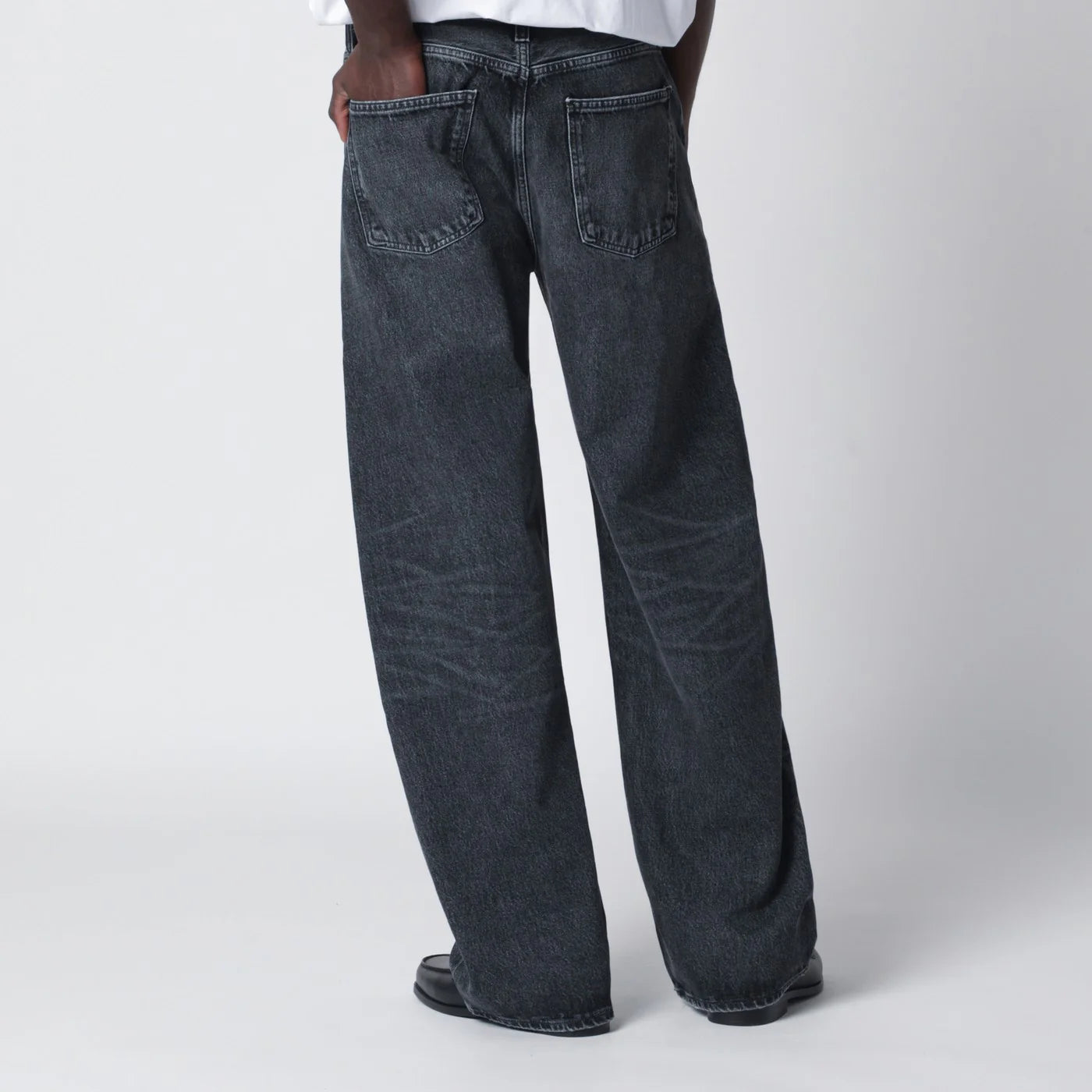 AGOLDE Dark washed black Afton jeans