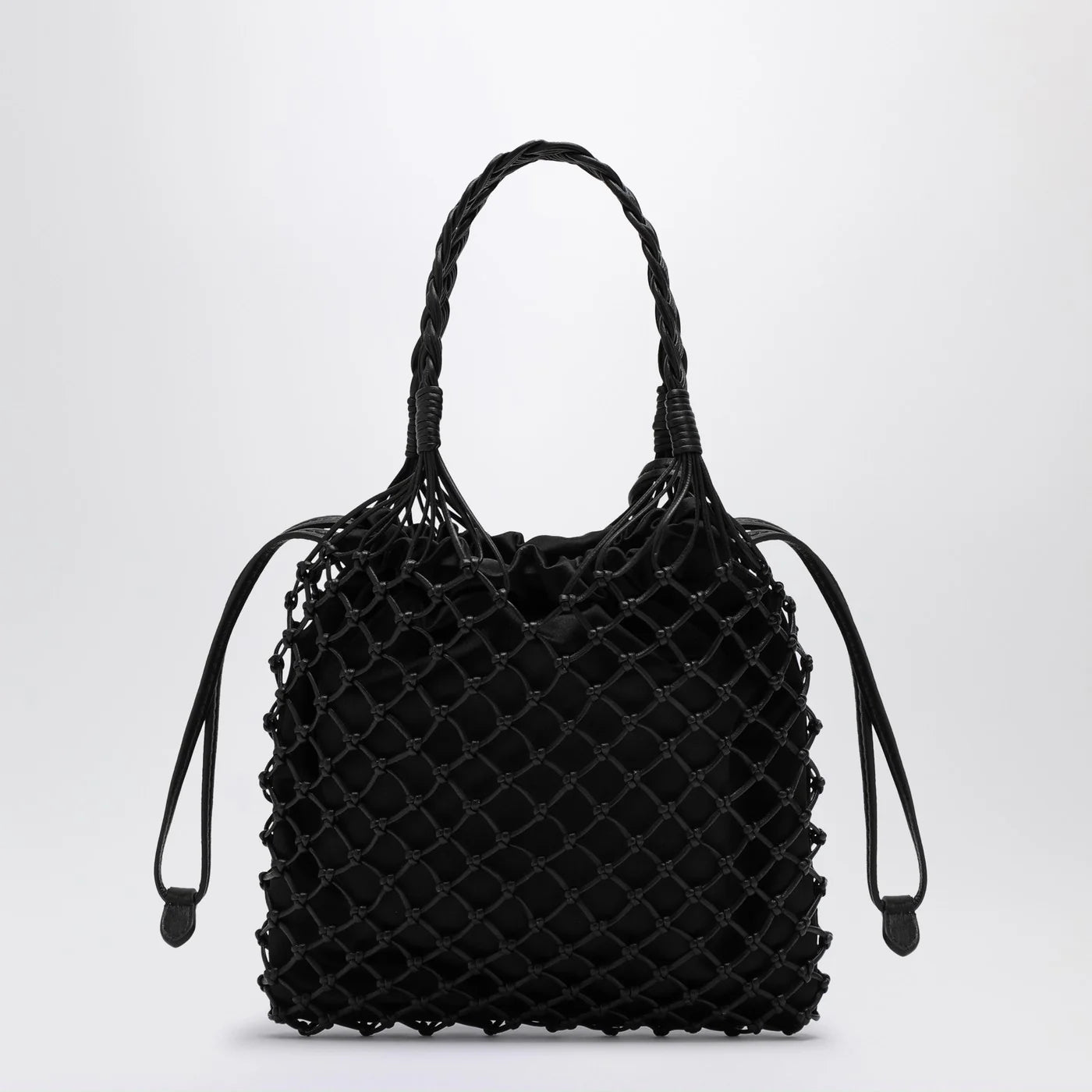 Moschino Basket Net black nappa bag