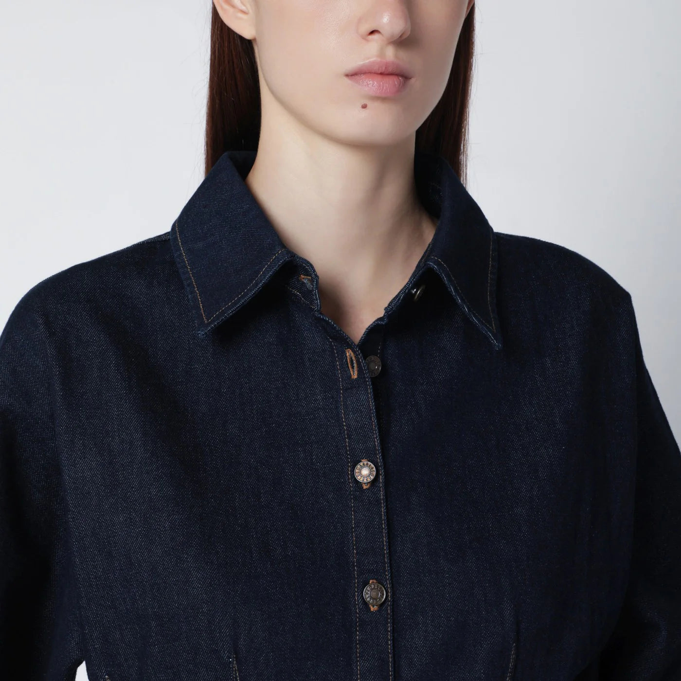 AGOLDE Dark indigo denim shirt