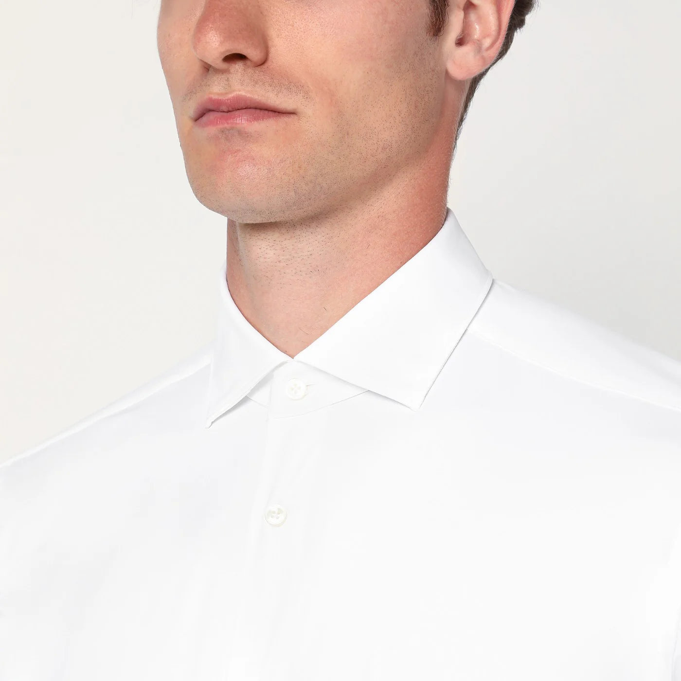 XACUS White Active twill shirt