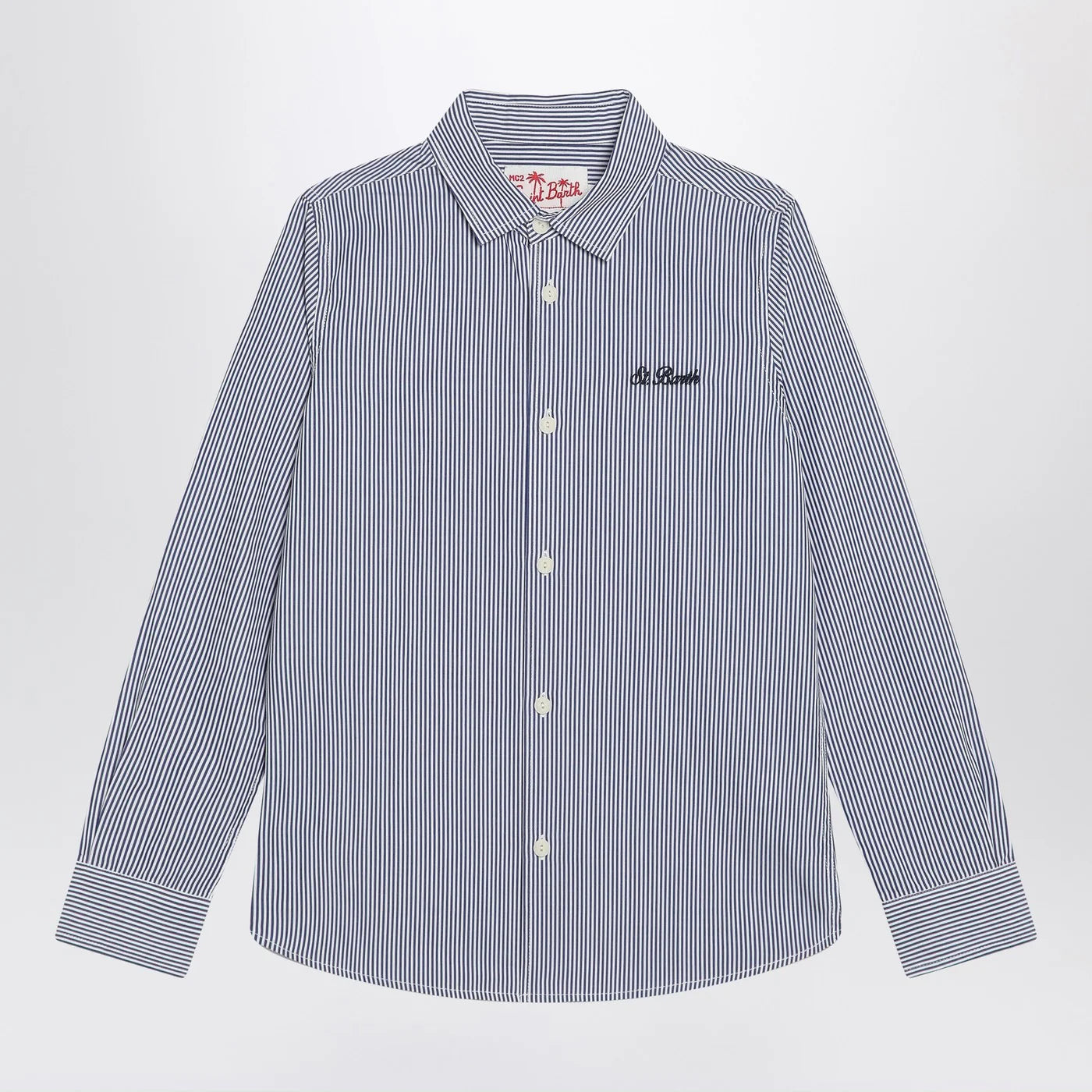 MC2 Saint Barth Striped Agnes shirt with Snoopy print