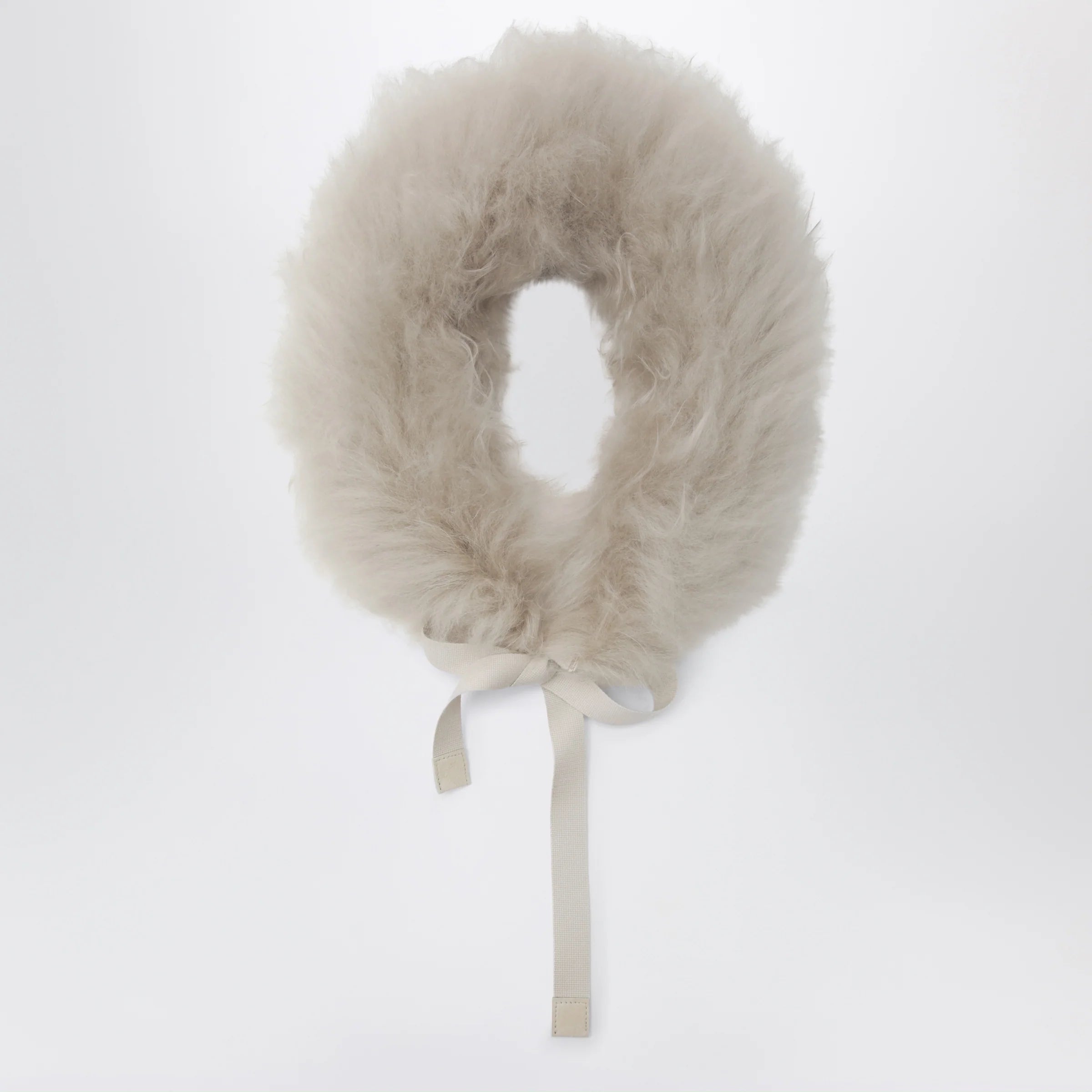 Max Mara The Cube Ivory shearling collar