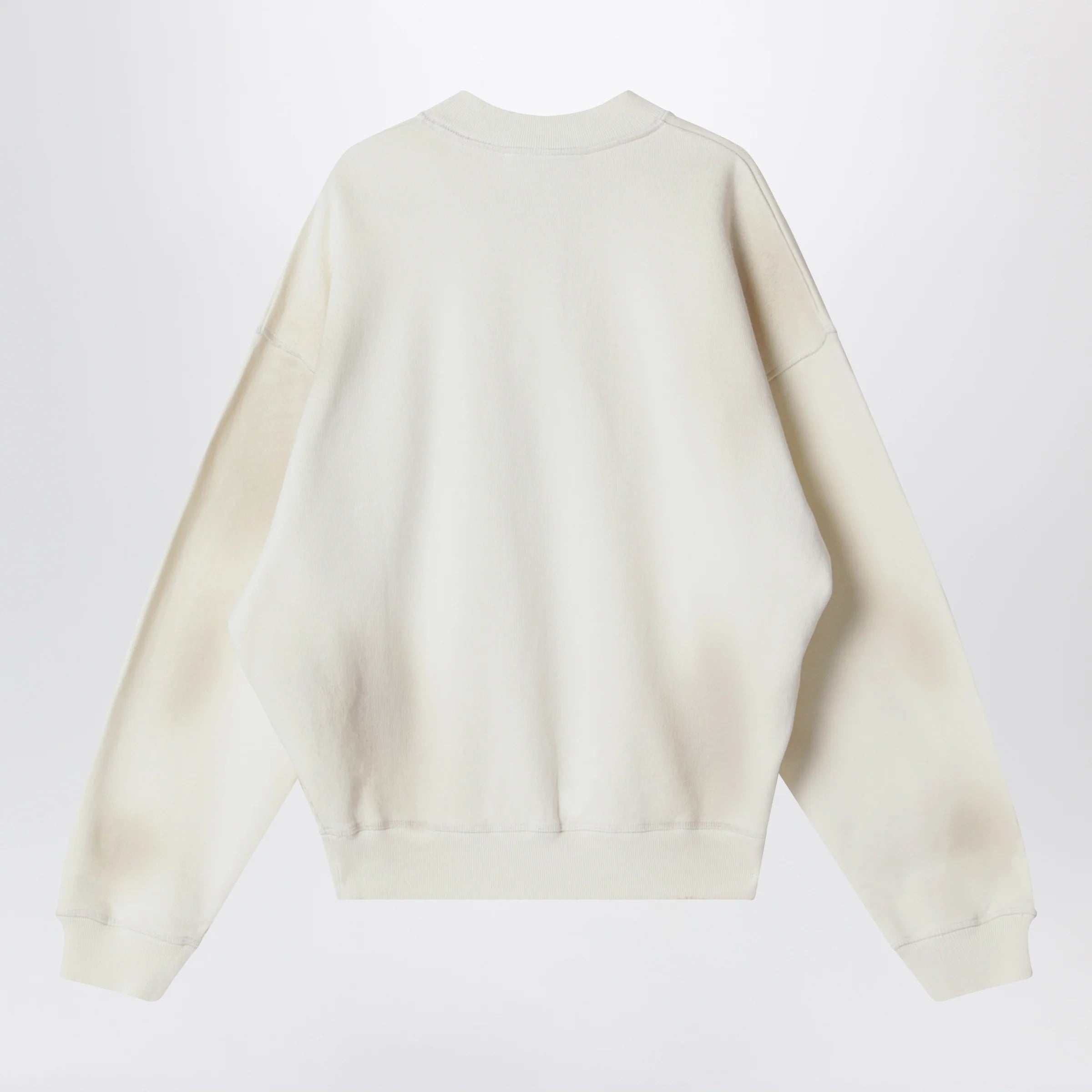 Acne Studios Fleece logo sweatshirt off white