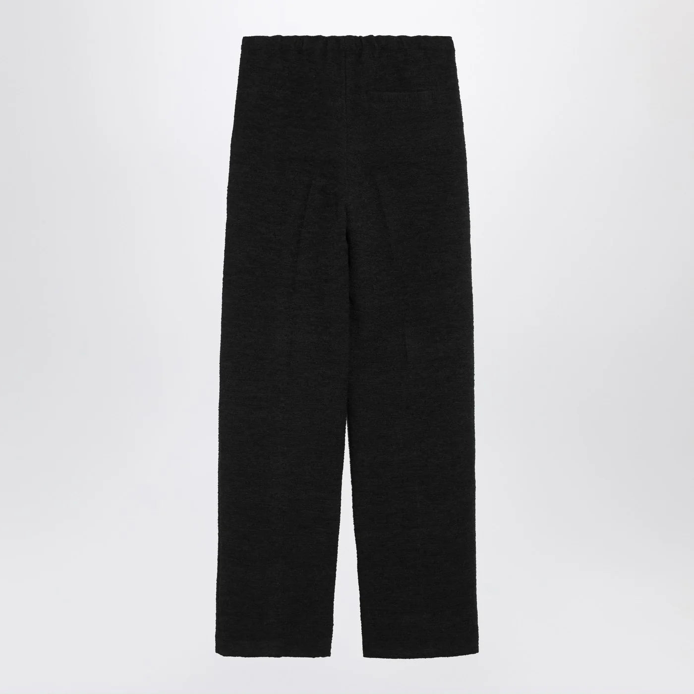LouLou De Saison Black straight bouclé trousers