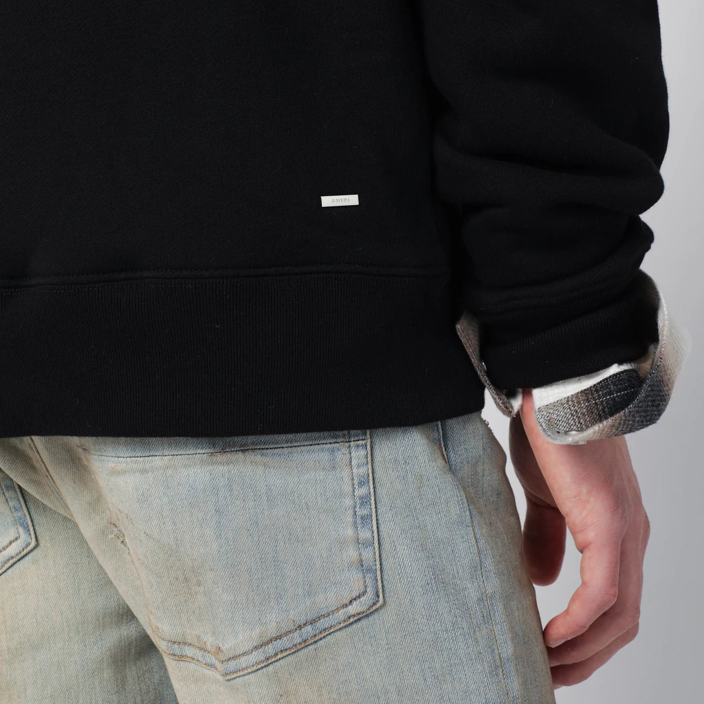 AMIRI Black hoodie with logo