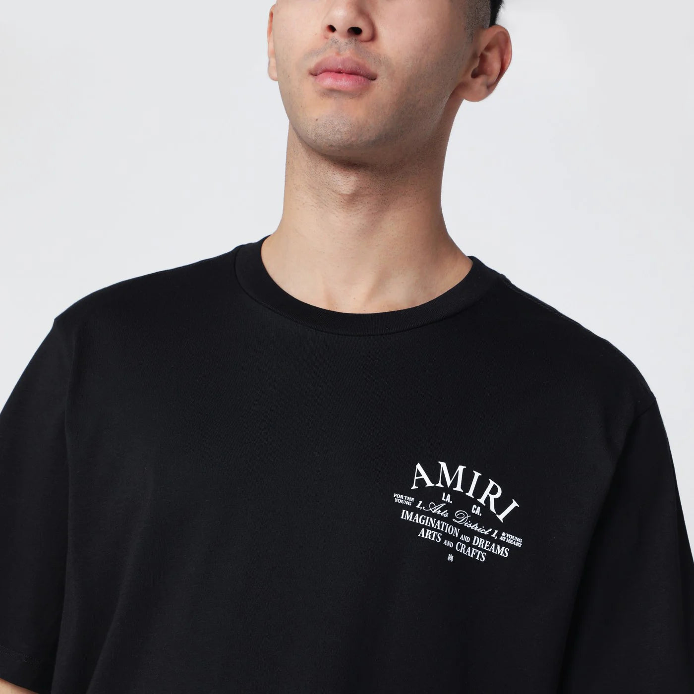 AMIRI Black cotton T-shirt with logo print
