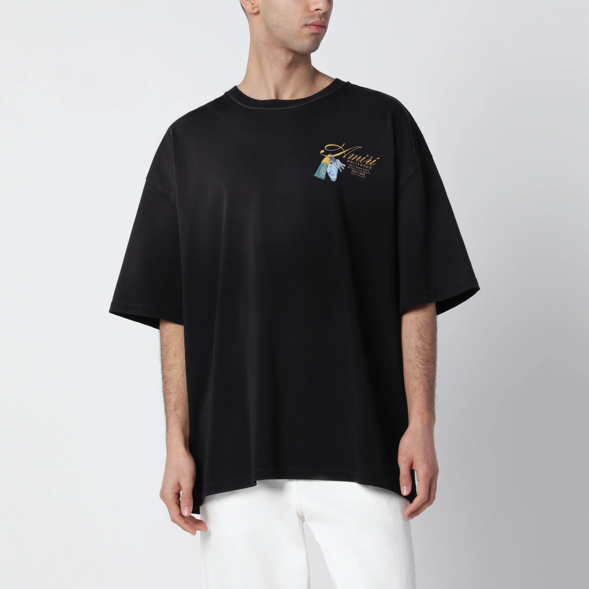 AMIRI Chateau Keys black cotton T-shirt