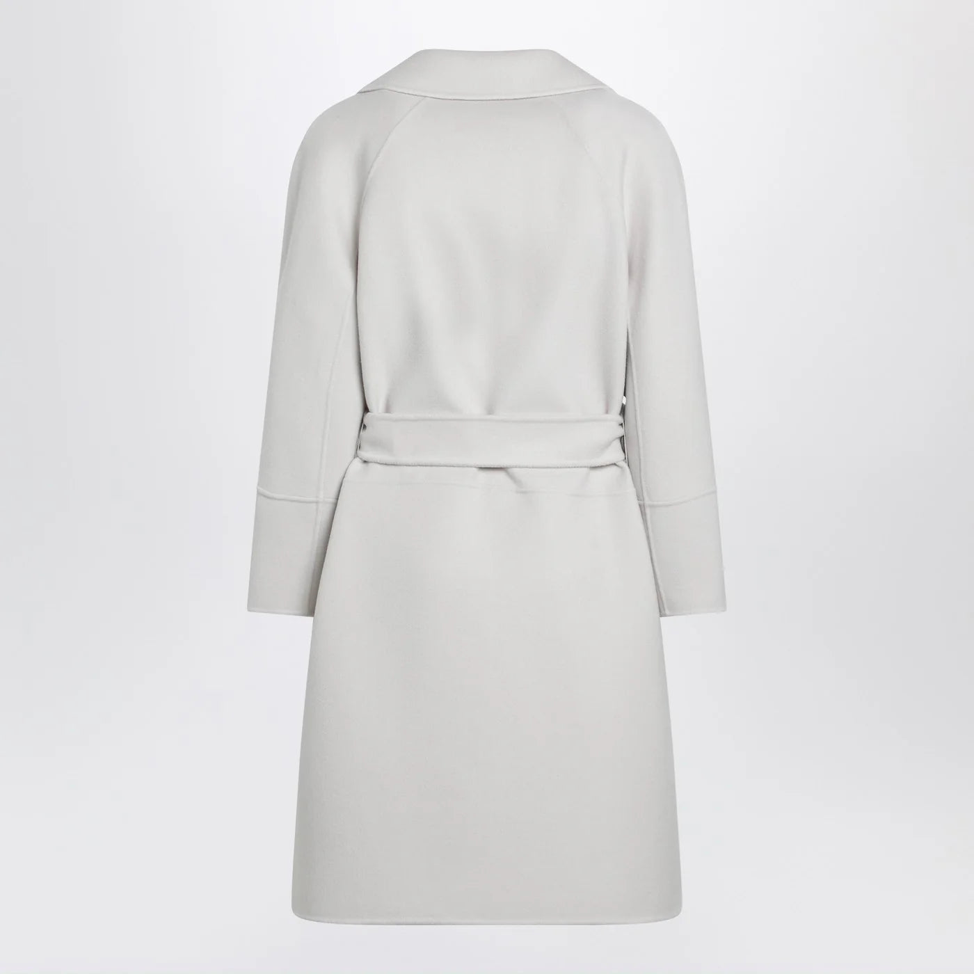 S Max Mara Ivory short double wool coat