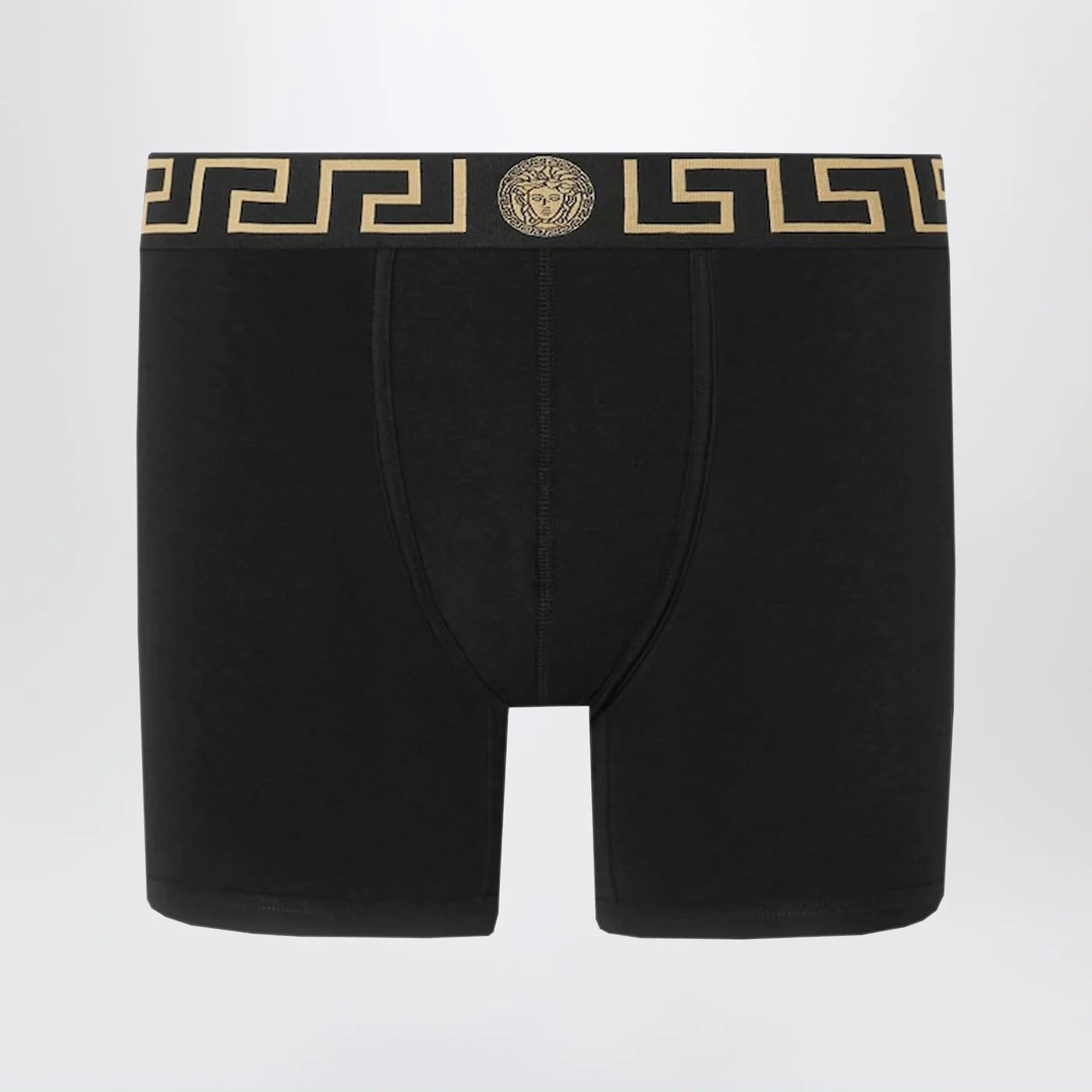 Versace White fitted boxers with Greca waistband