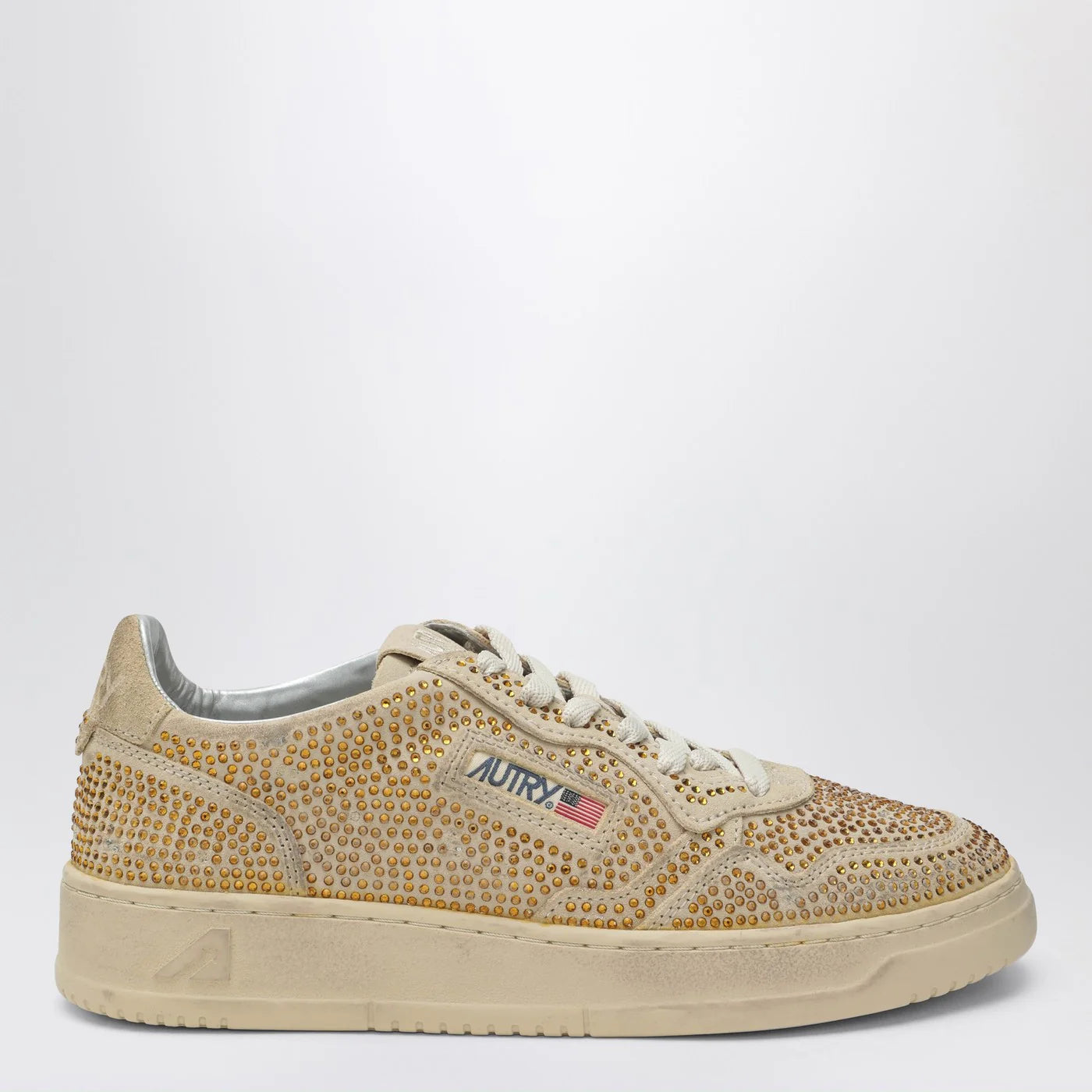 AUTRY Sneakers Medalist Crystals in bronze