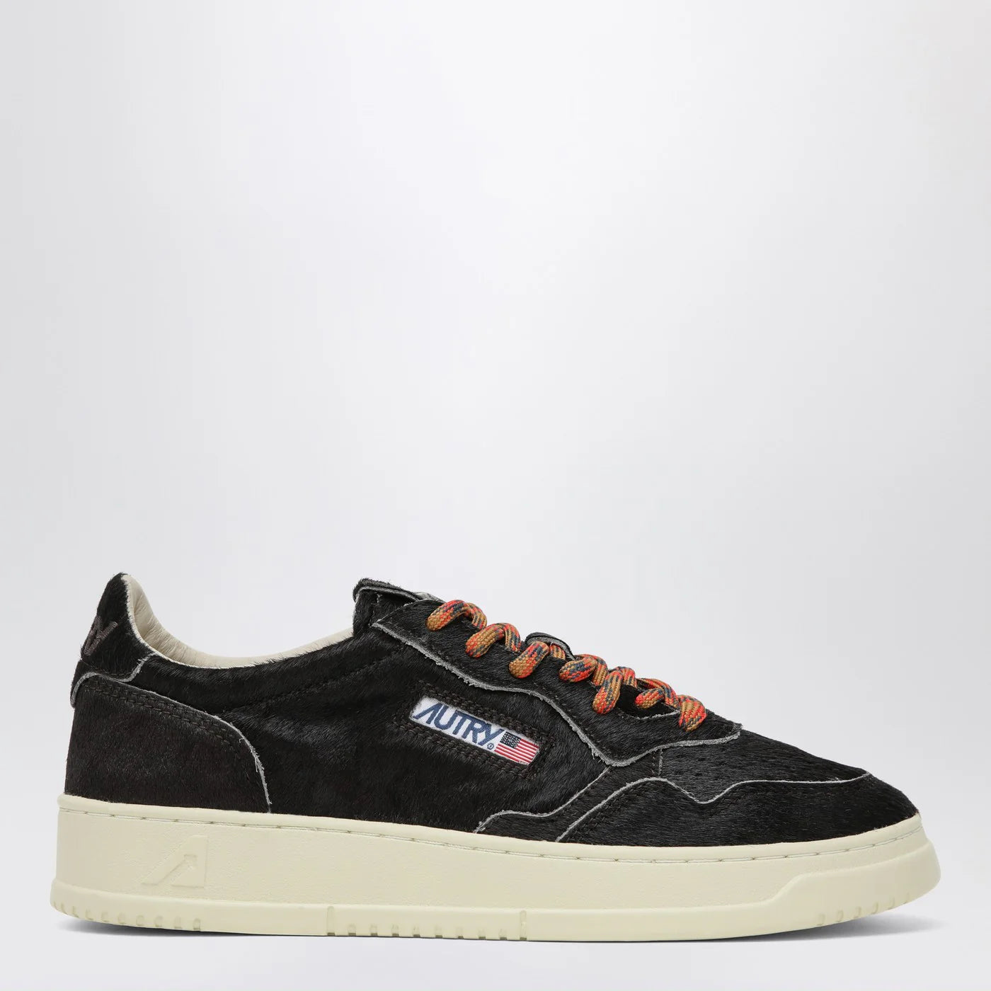 AUTRY Medalist sneakers in Chocolate pony skin