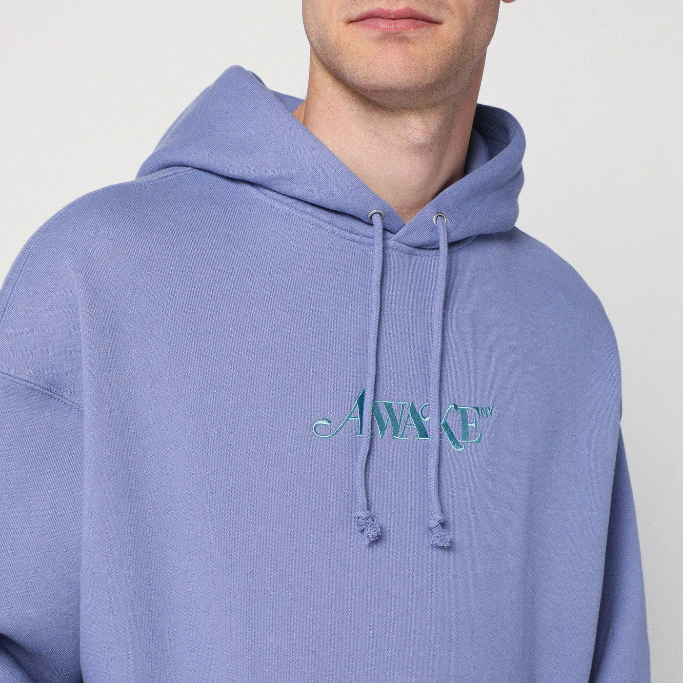 Awake NY Lilac cotton sweatshirt with logo