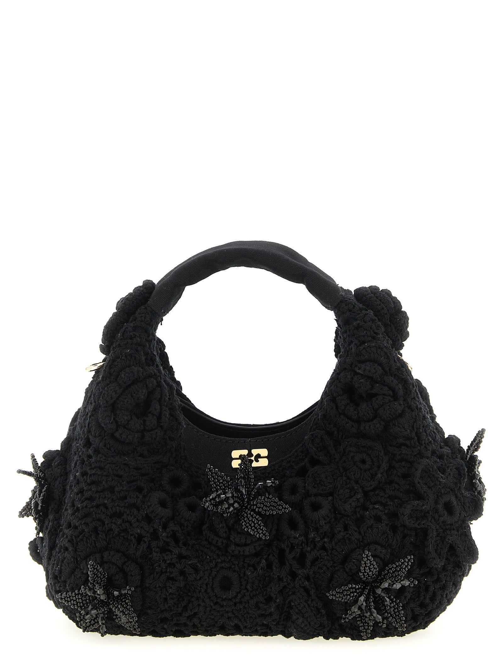 Ganni Mini Hobo Crochet Handbag