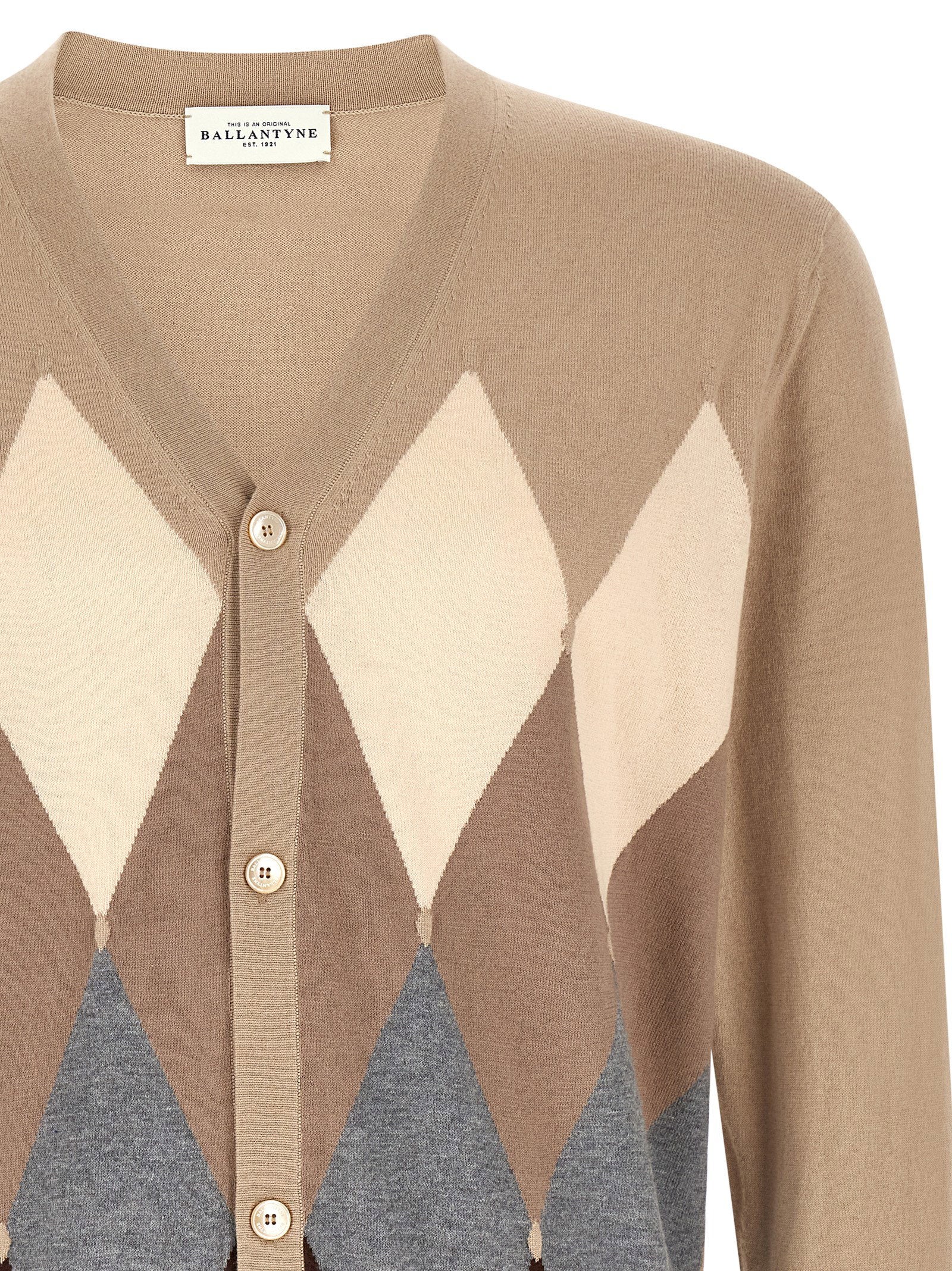 Ballantyne Cardigan Argyle
