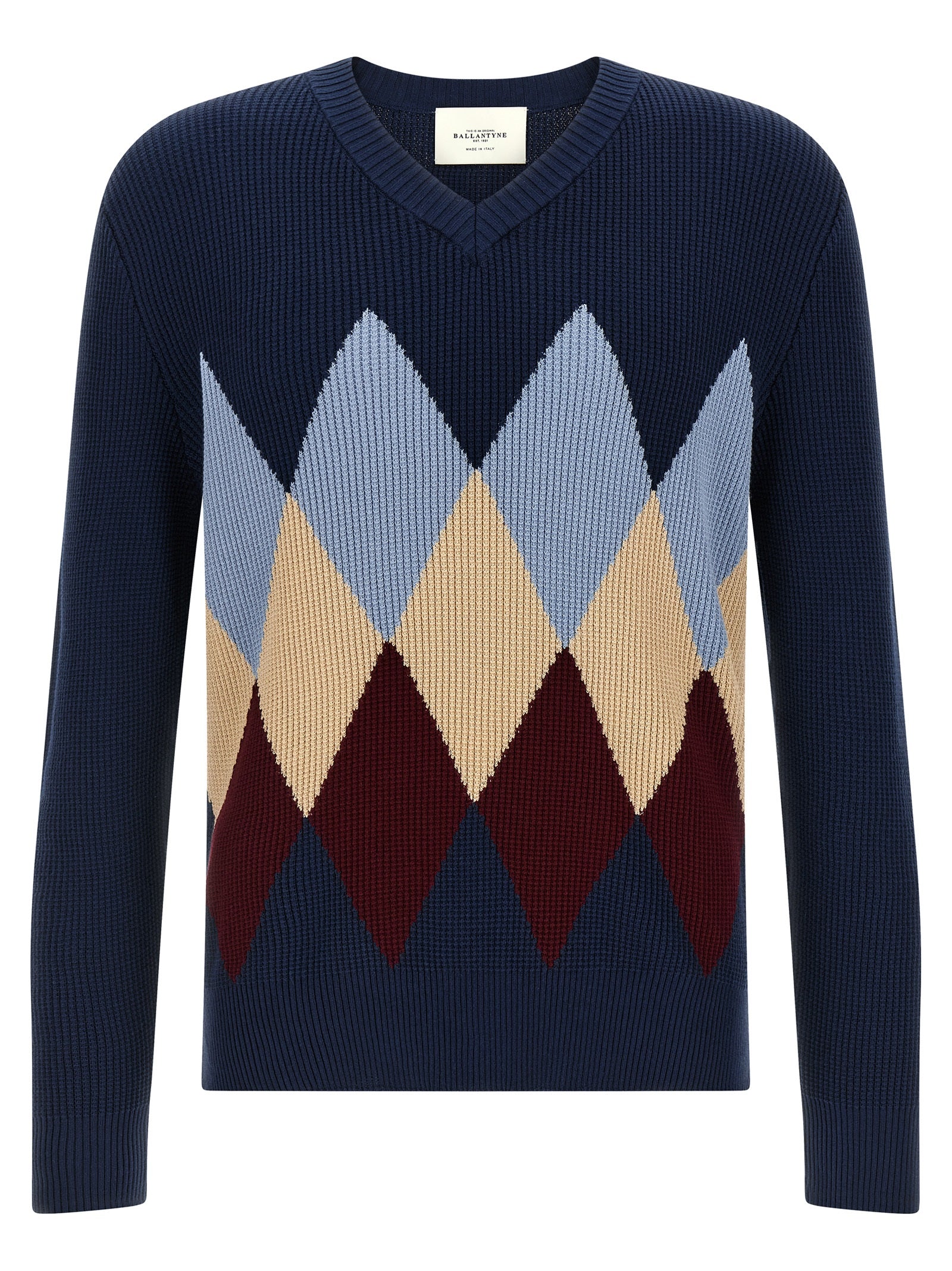 Ballantyne Argyle Pattern Sweater