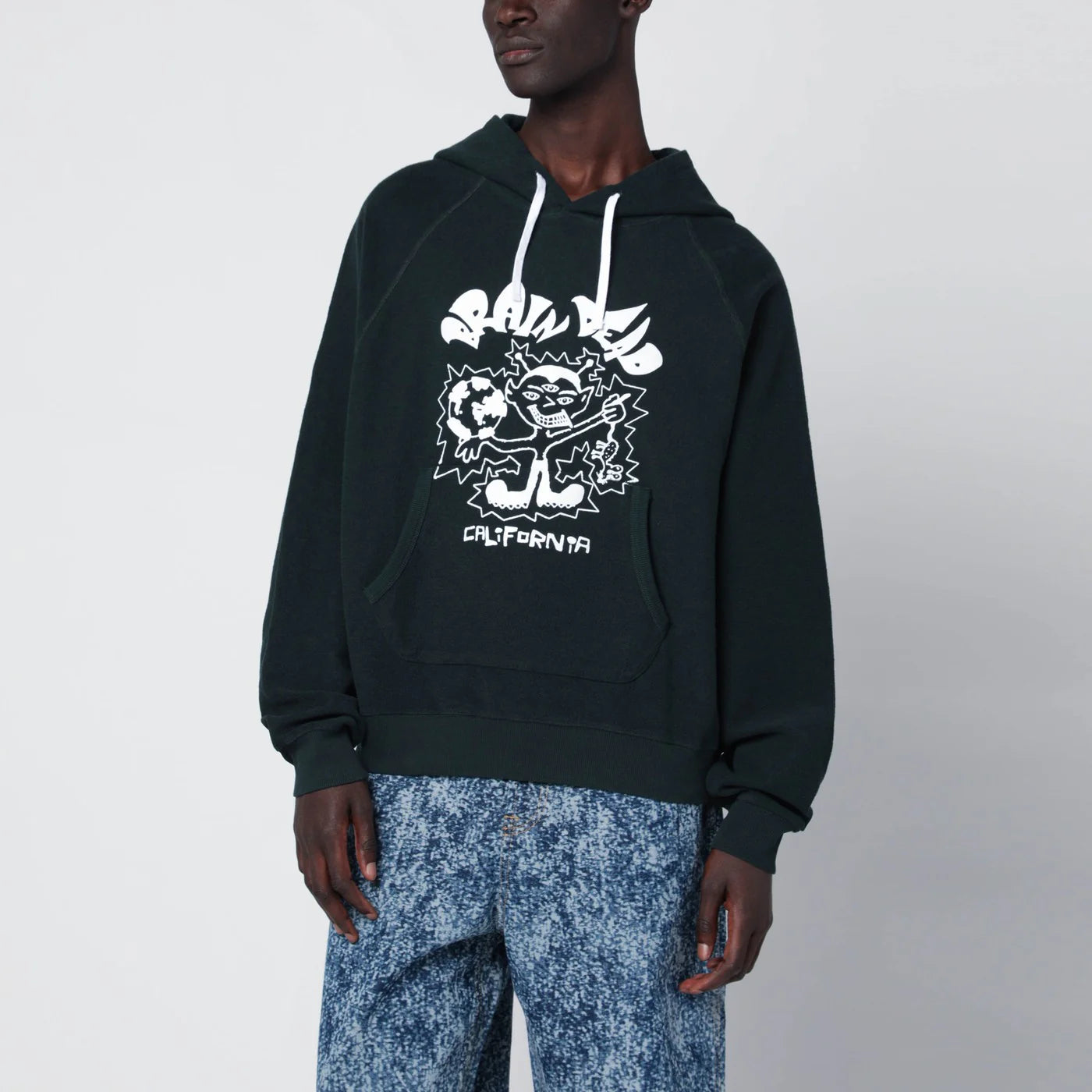 Brain Dead Forest green hoodie