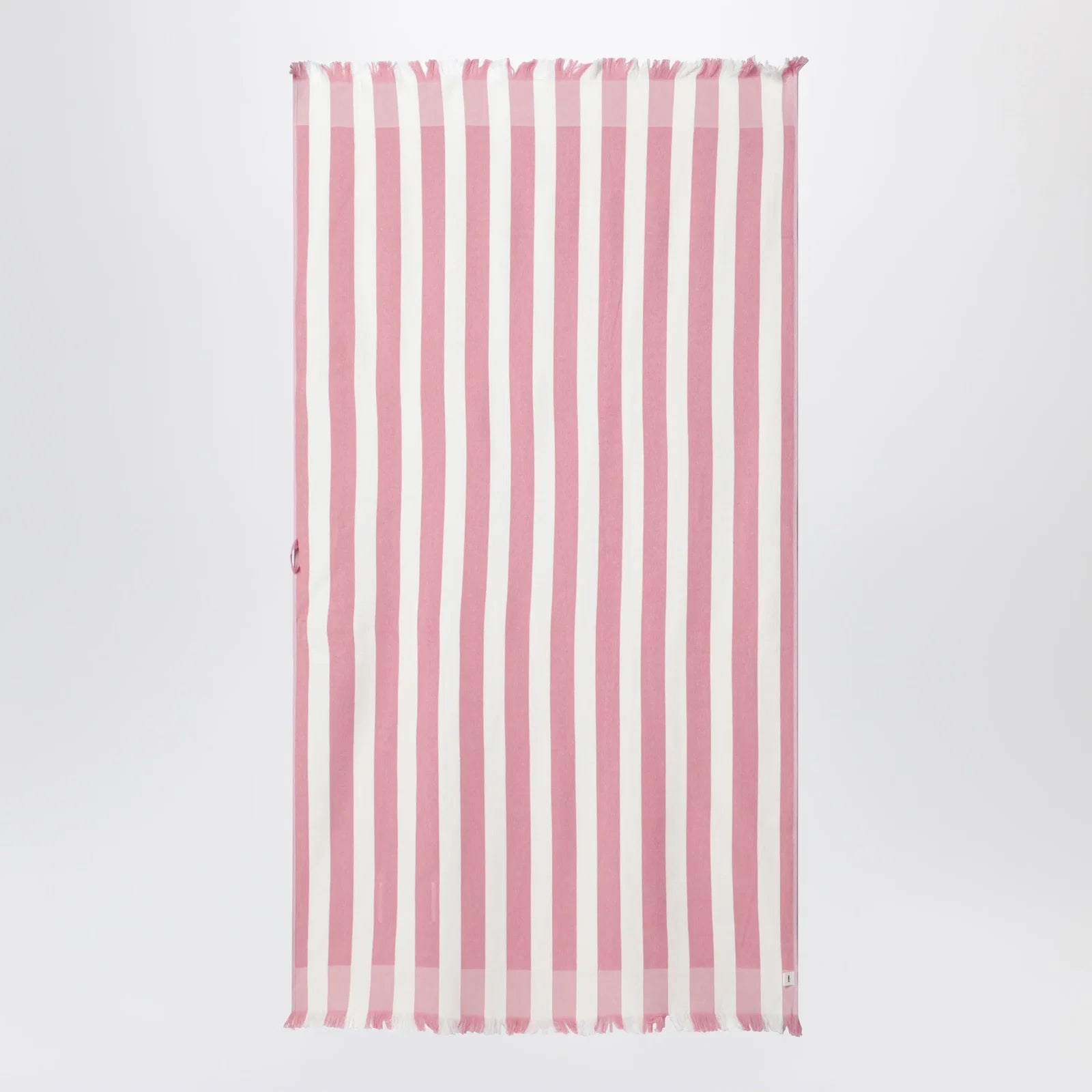 Tekla Pink/white striped beach towel