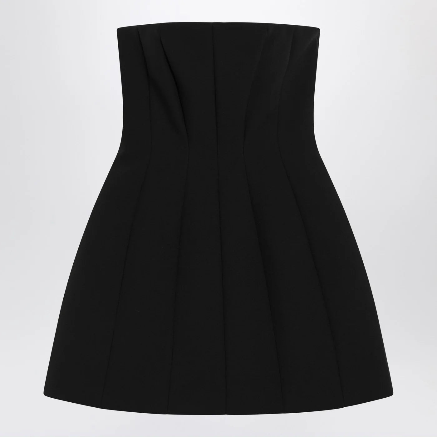 Max Mara Pianoforte Black bustier dress in sablé
