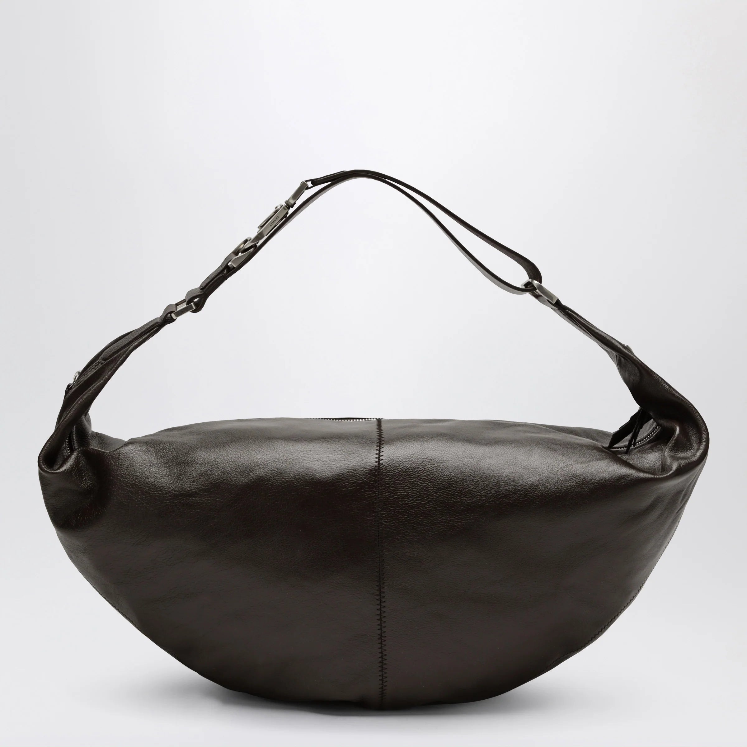 LEMAIRE Quiver Clip brown leather bag