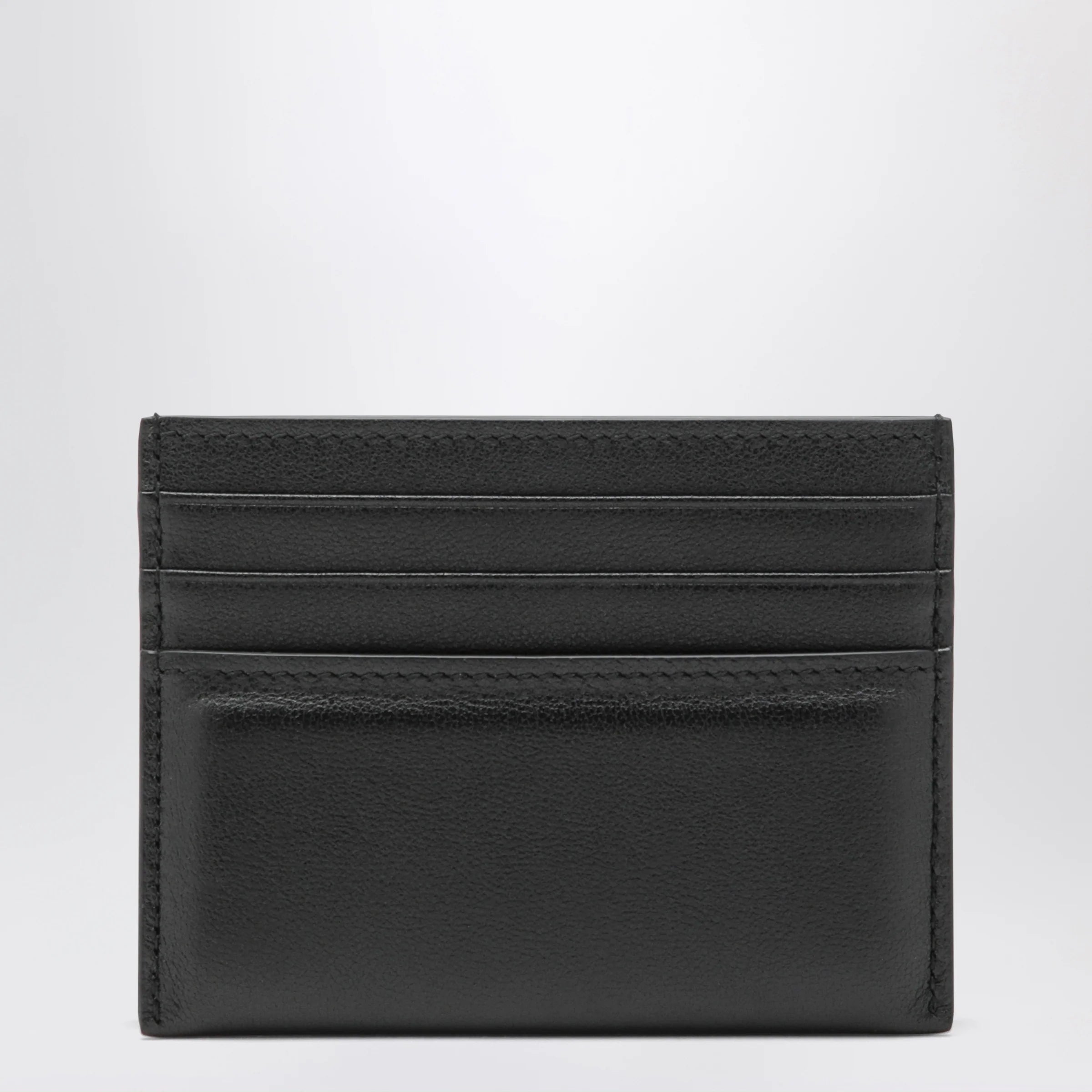 Givenchy Black leather card holder with logo