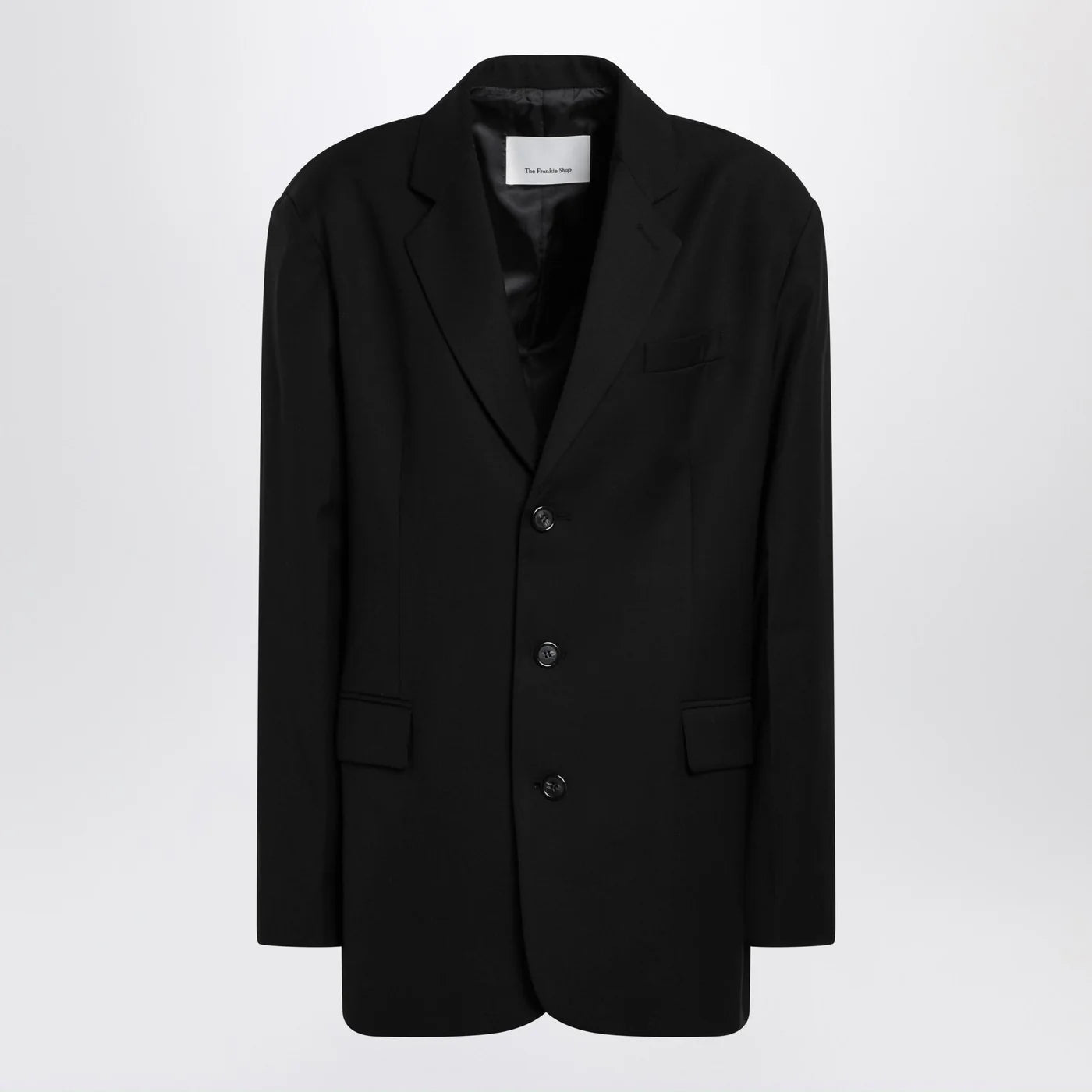 The Frankie Shop Black oversized single-breasted Gelso jacket