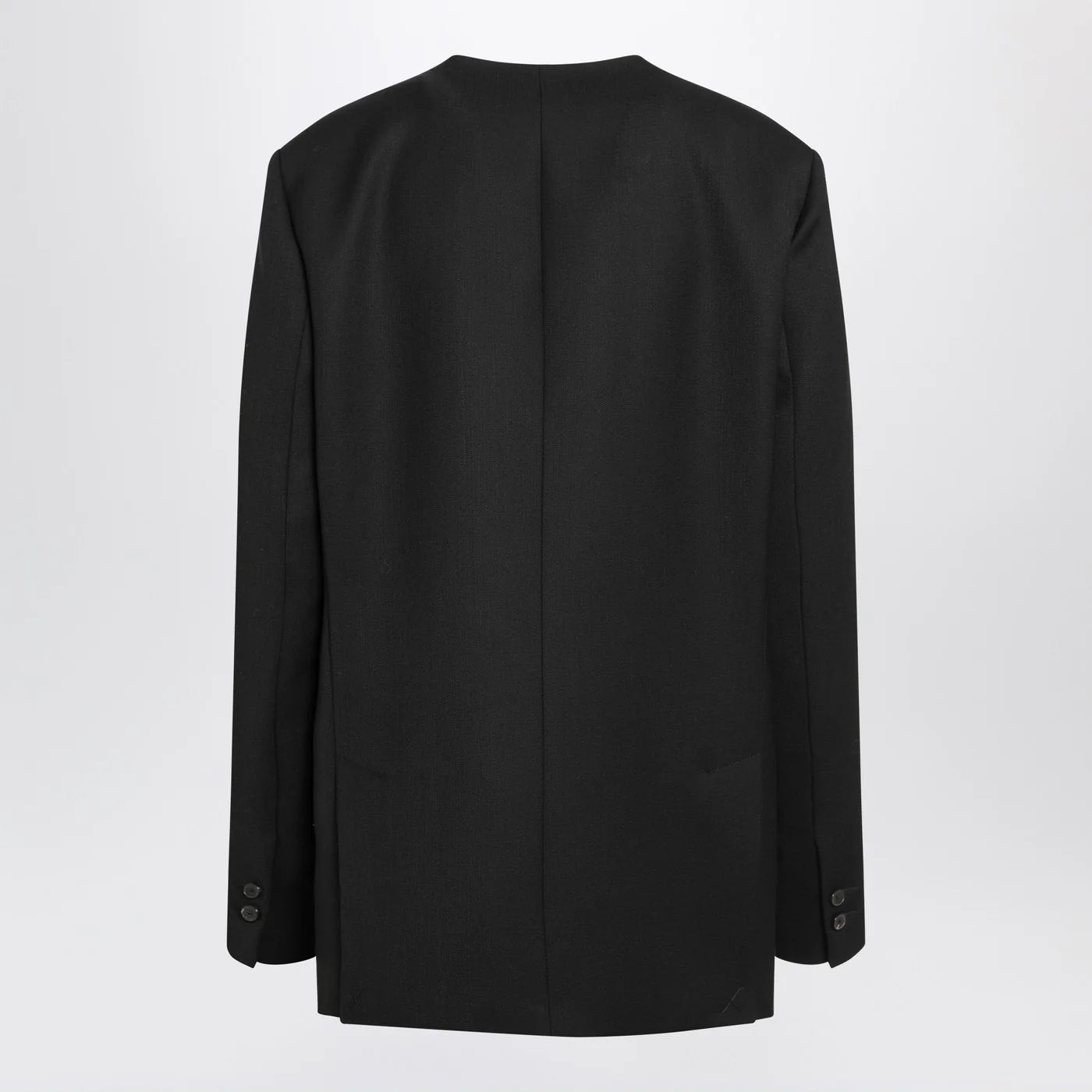 The Frankie Shop Winsen black wool-blend jacket