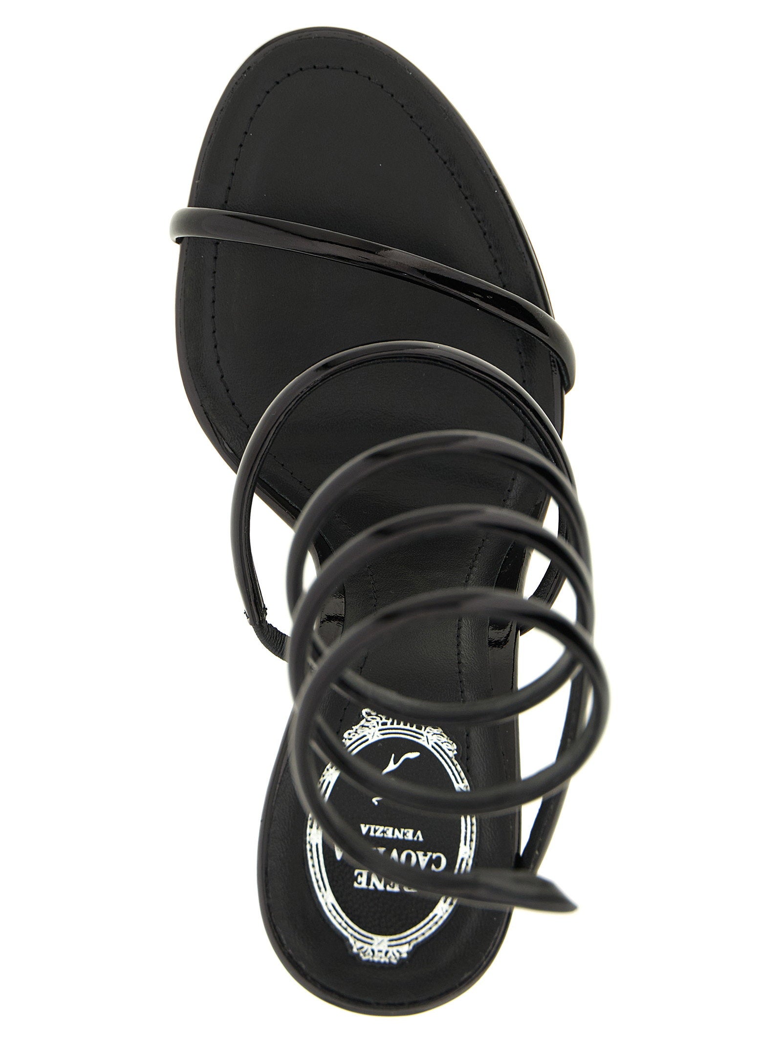René Caovilla Cleo Metallic Sandals