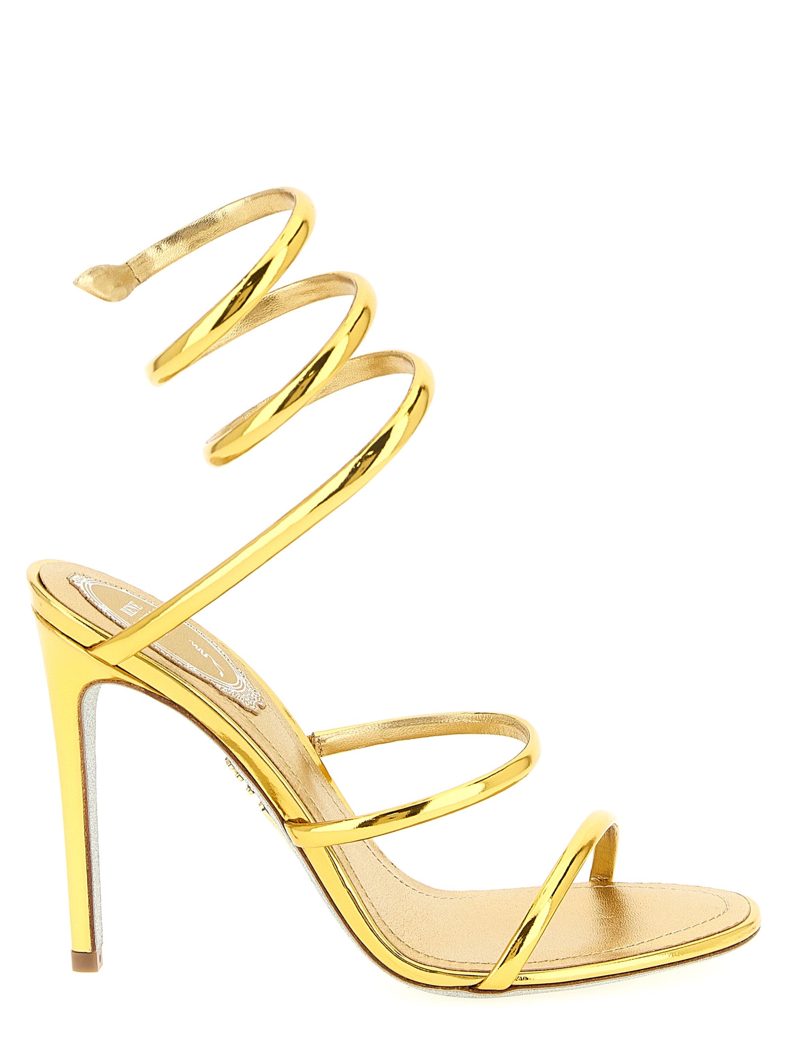 René Caovilla Cleo Metallic Sandals