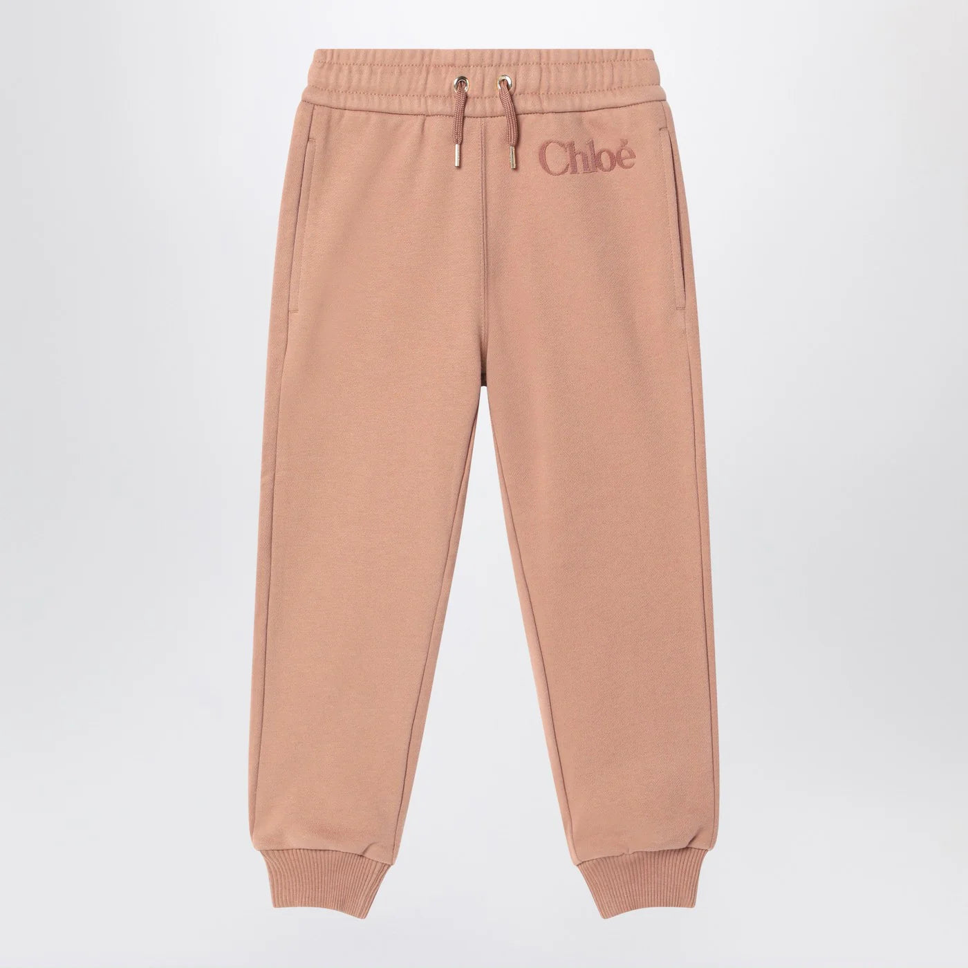 Chloé Antique pink joggers with logo
